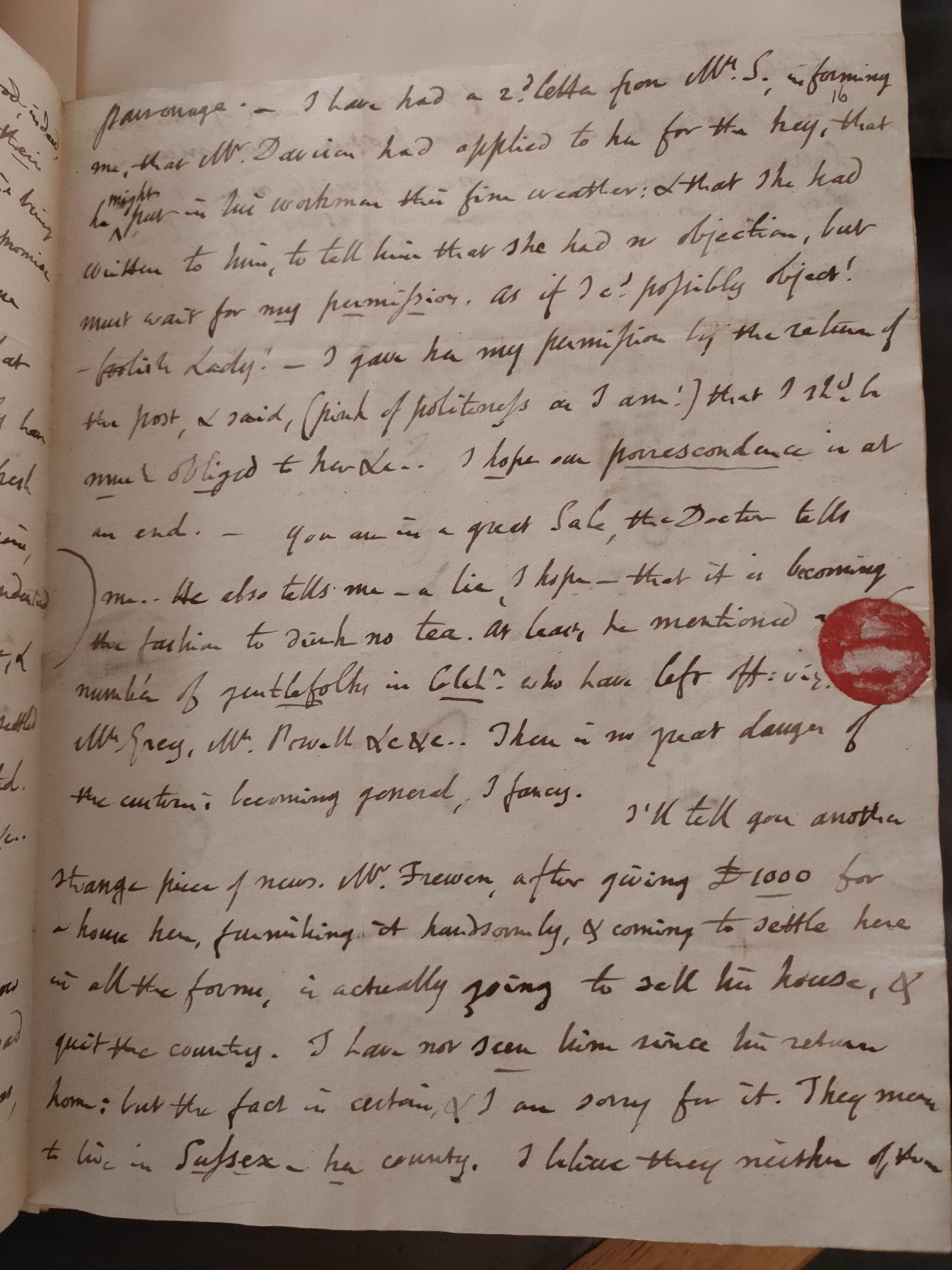 Image #3 of letter: Thomas Twining to Daniel Twining, 15 March 1790