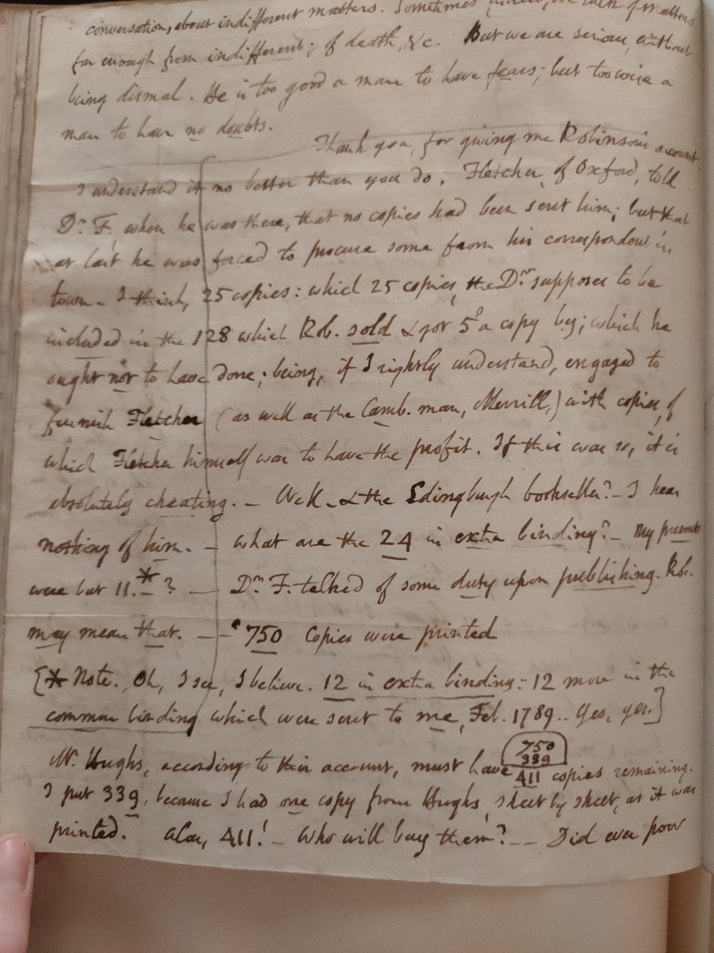 Image #2 of letter: Thomas Twining to Daniel Twining, 23 March 1790