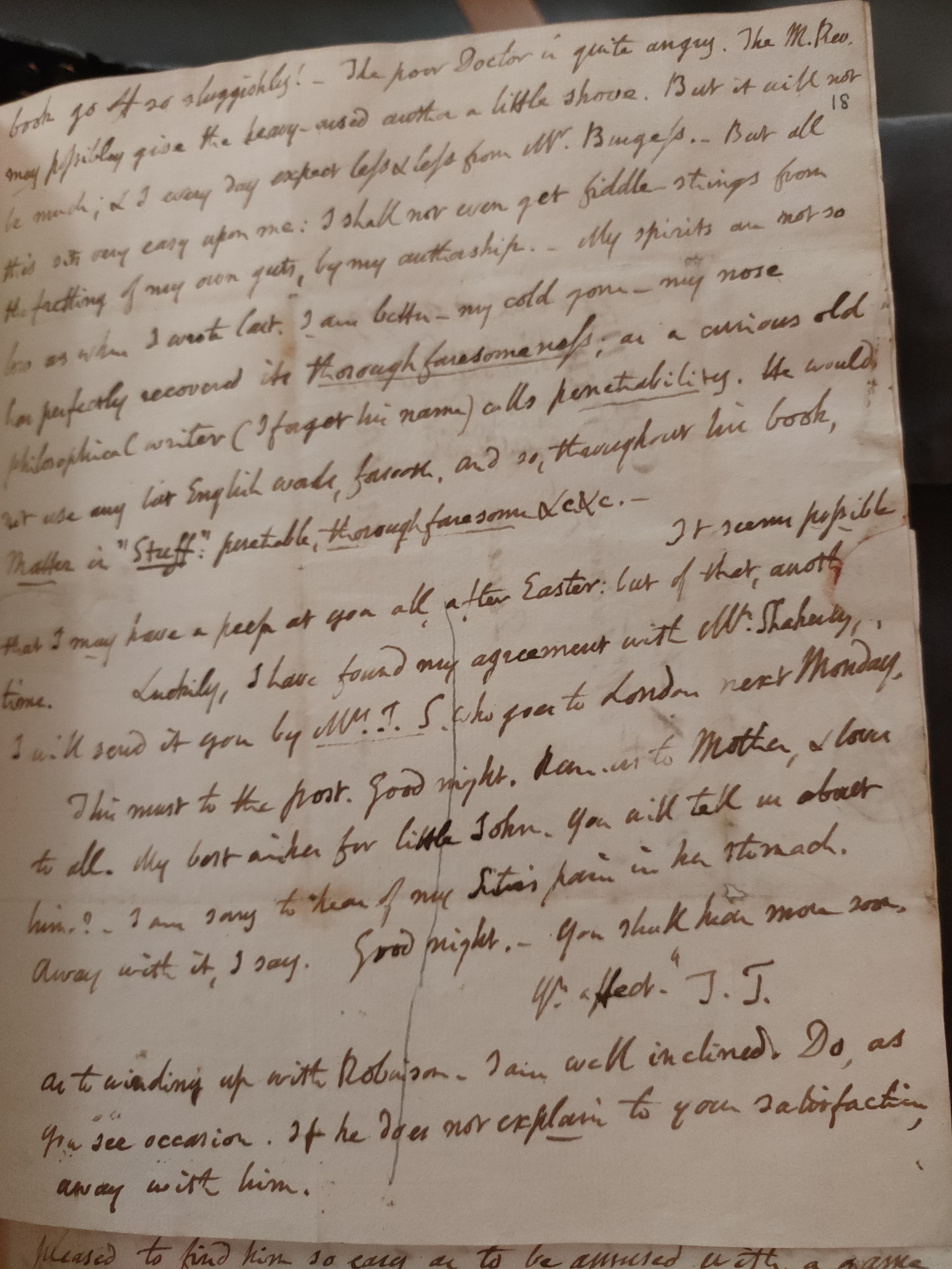Image #3 of letter: Thomas Twining to Daniel Twining, 23 March 1790