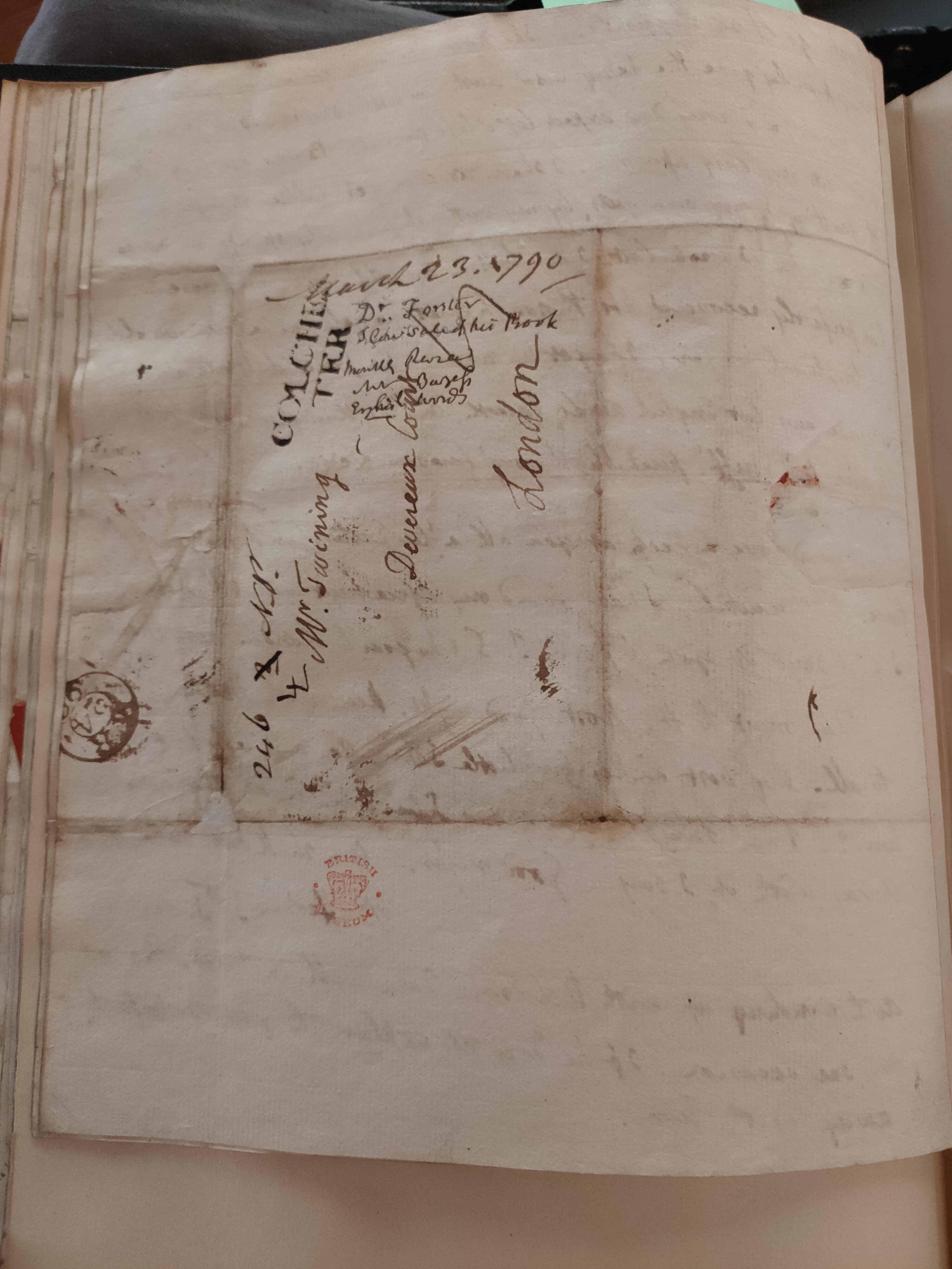 Image #4 of letter: Thomas Twining to Daniel Twining, 23 March 1790