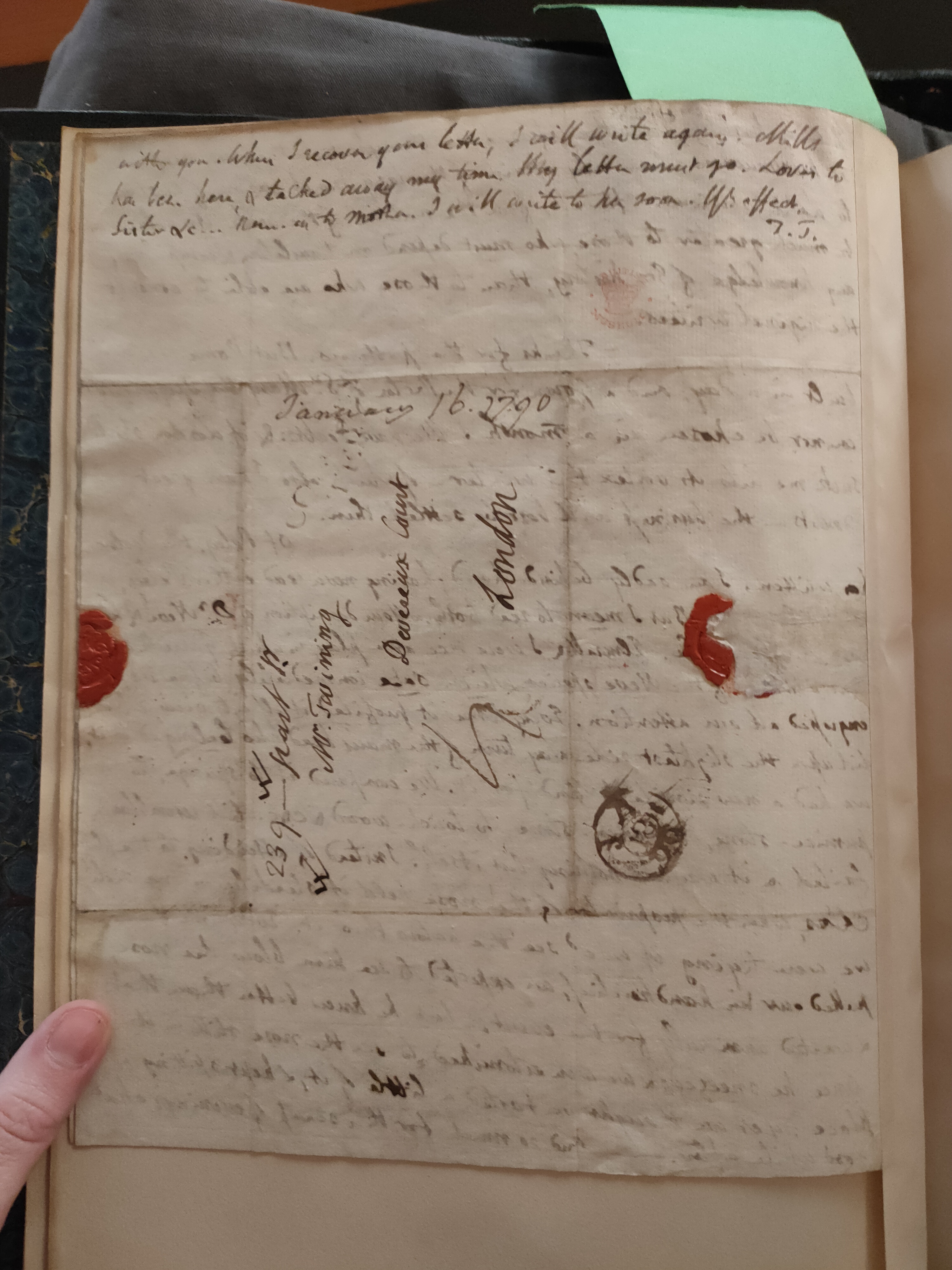 Image #4 of letter: Thomas Twining to Daniel Twining, 16 January 1790