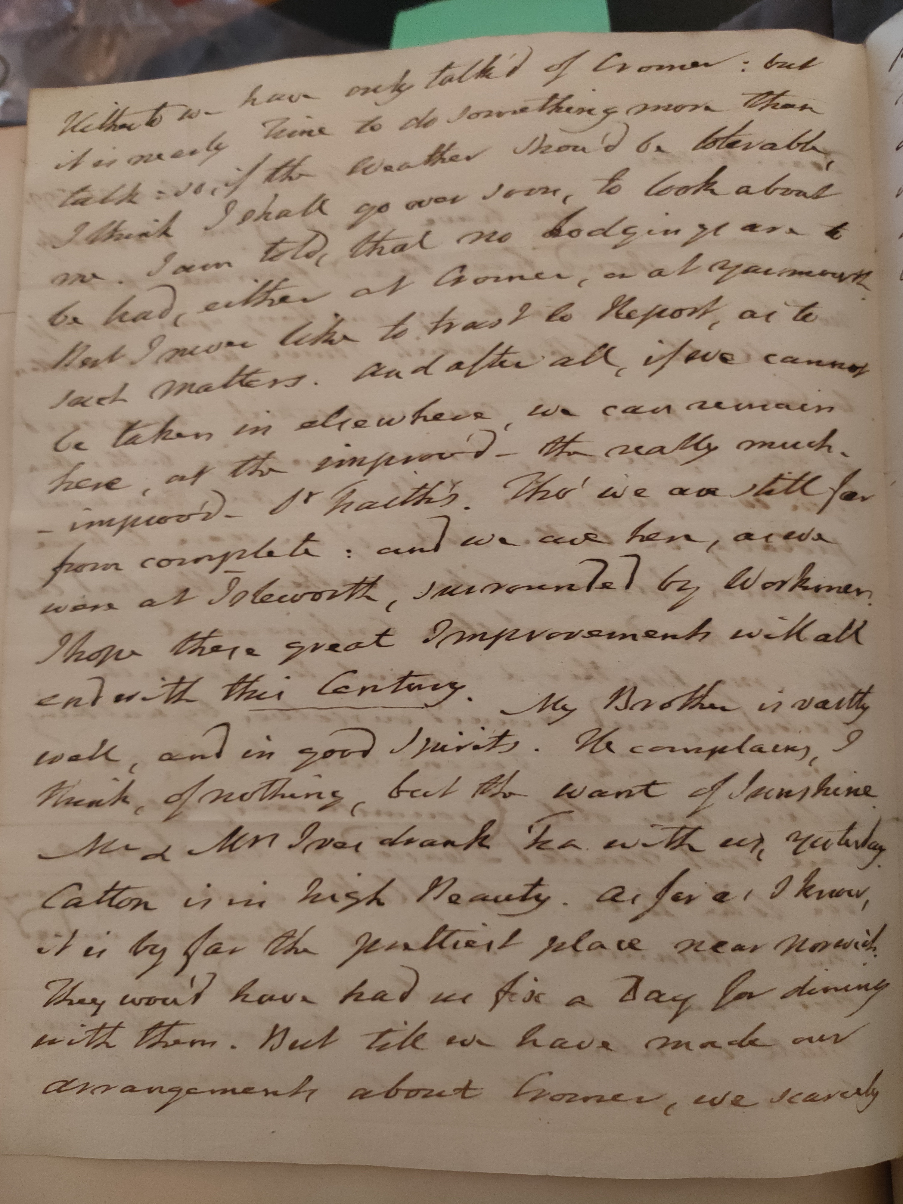 Image #2 of letter: Thomas Twining to Daniel Twining, 21 July 1799