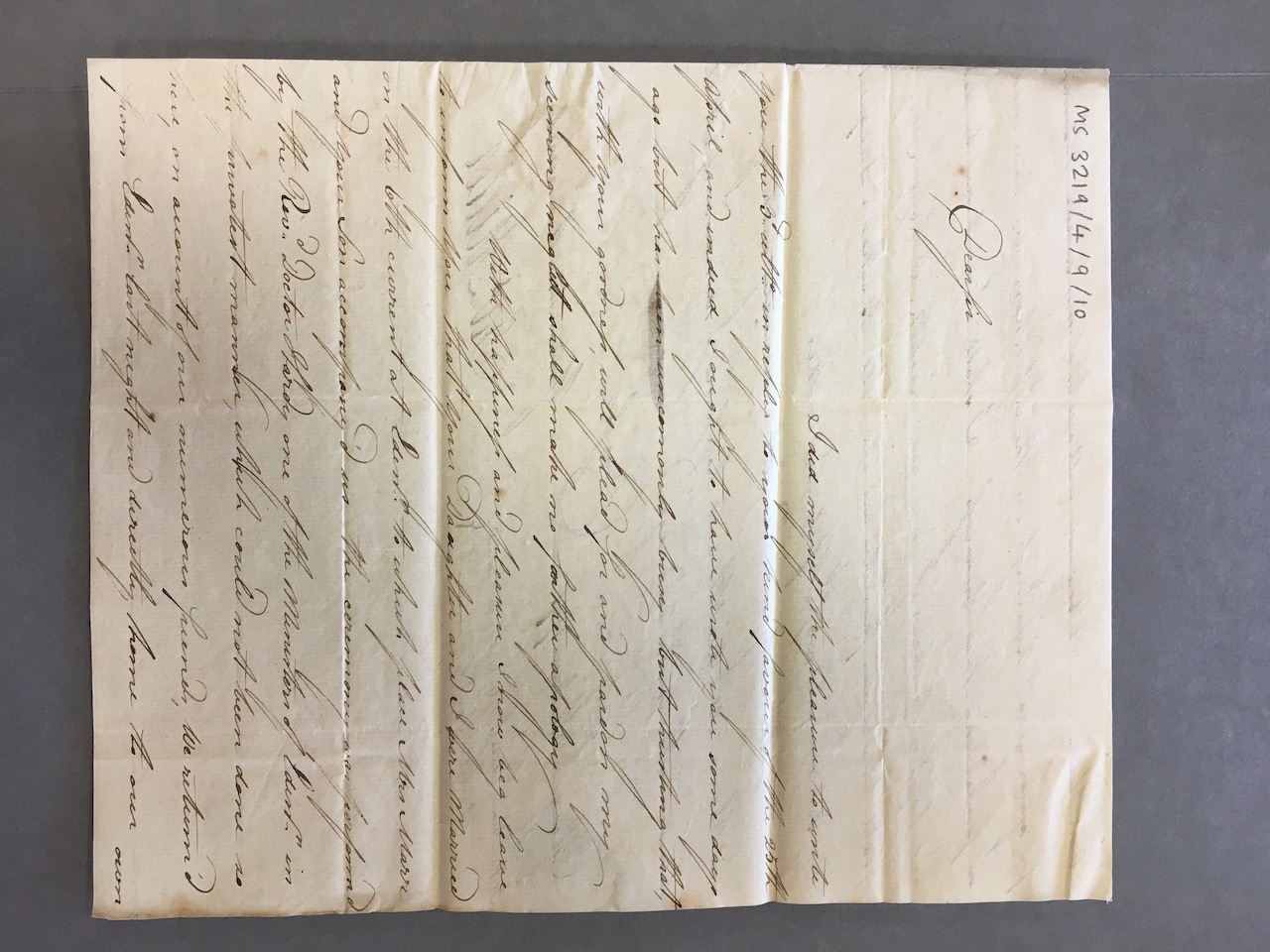Image #1 of letter: James and Margaret Miller [nee Watt (II)] to James Watt (II), 15 June 1791