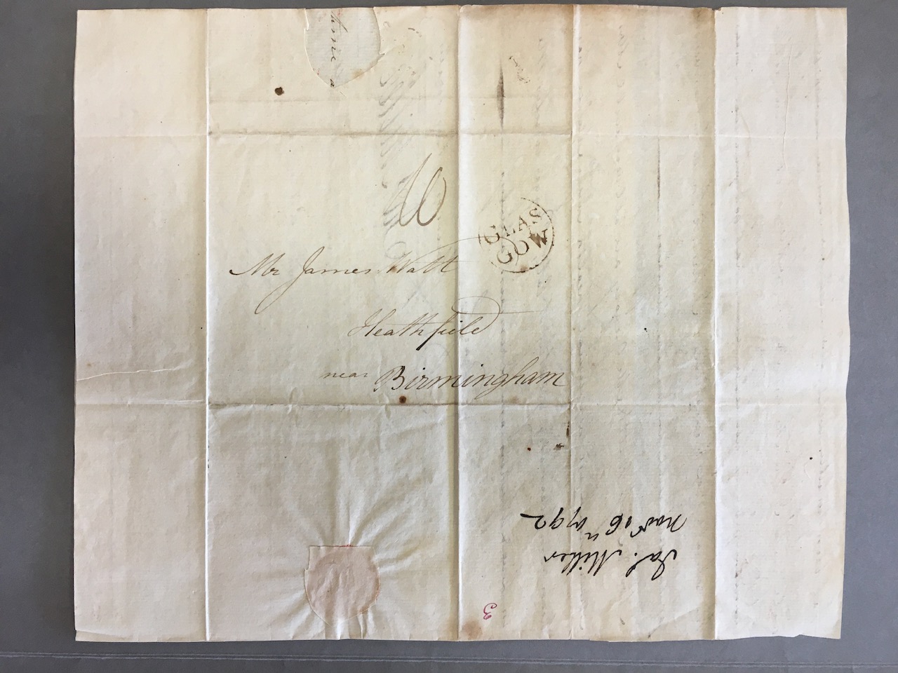 Image #4 of letter: James Miller to James Watt (II), 16 November 1792