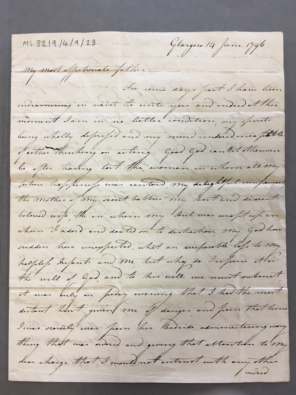 Image #1 of letter: James Miller to James Watt (II), 14 June 1796