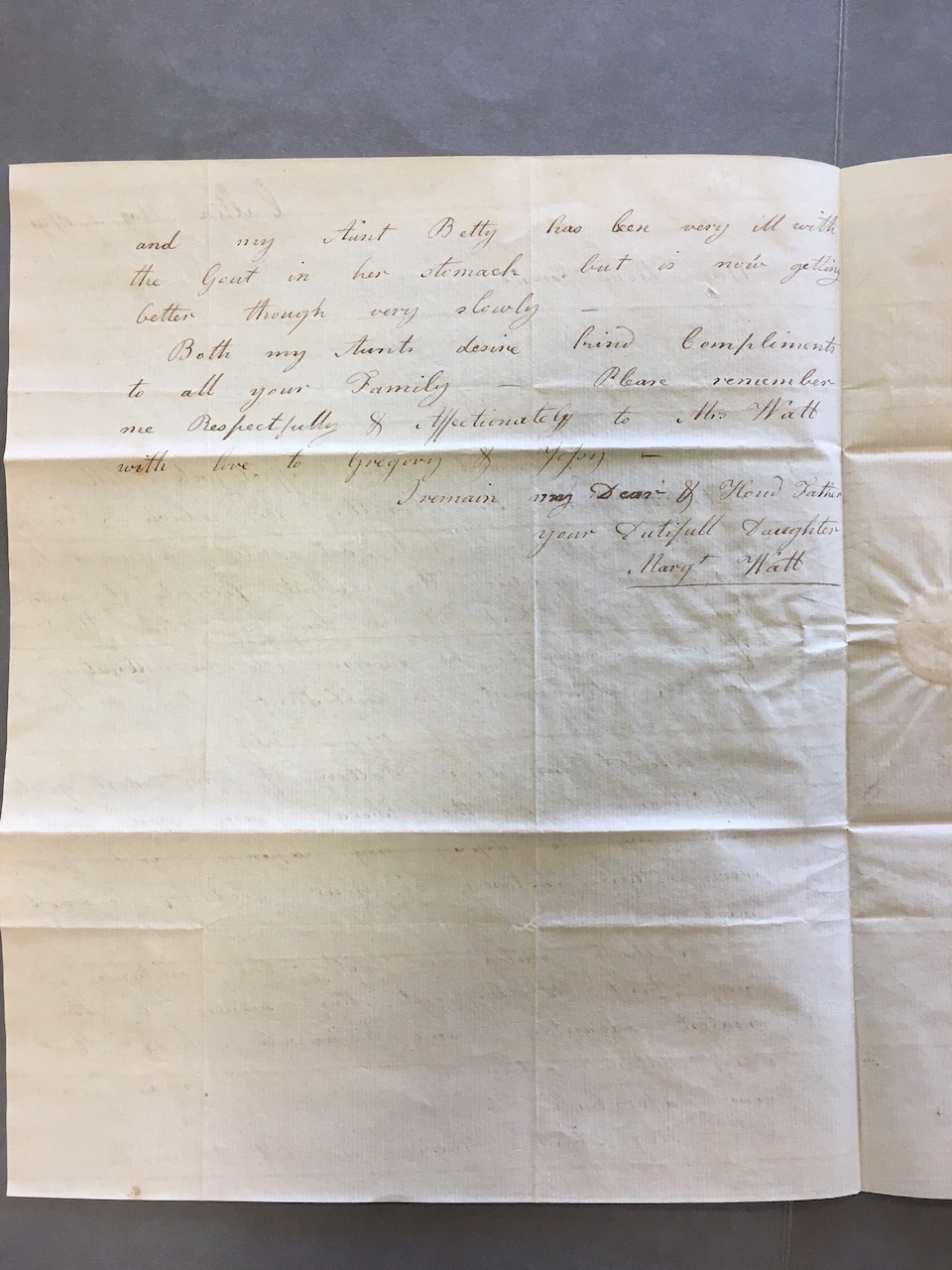 Image #2 of letter: Margaret Watt (II) to James Watt (II), 3 May 1791