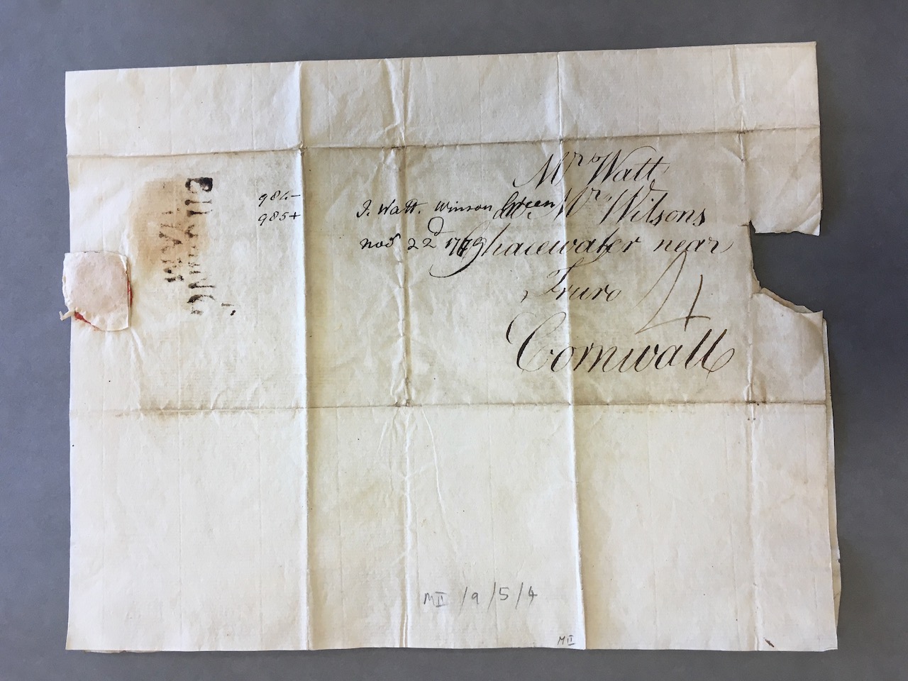 Image #3 of letter: James Watt (III) to his father, James Watt (II), 22 November 1779