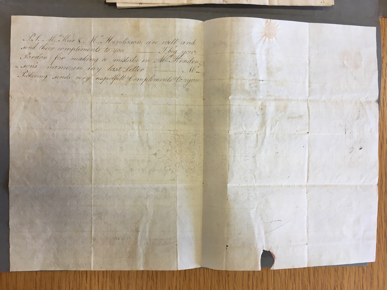 Image #2 of letter: James Watt (III) to his father James Watt, 13 December 1779