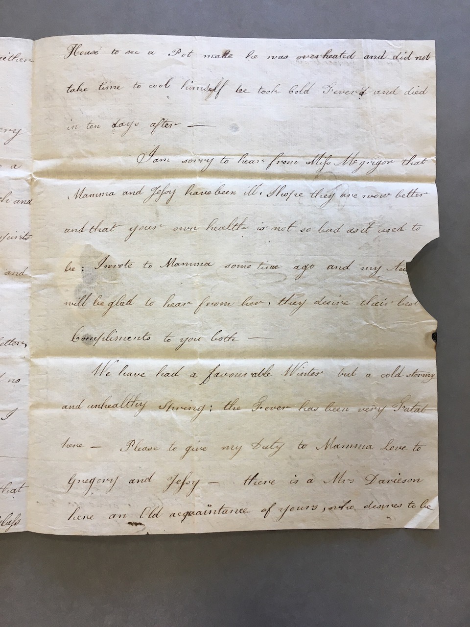 Image #3 of letter: Margaret Watt (II) to James Watt (II), 14 July 1787