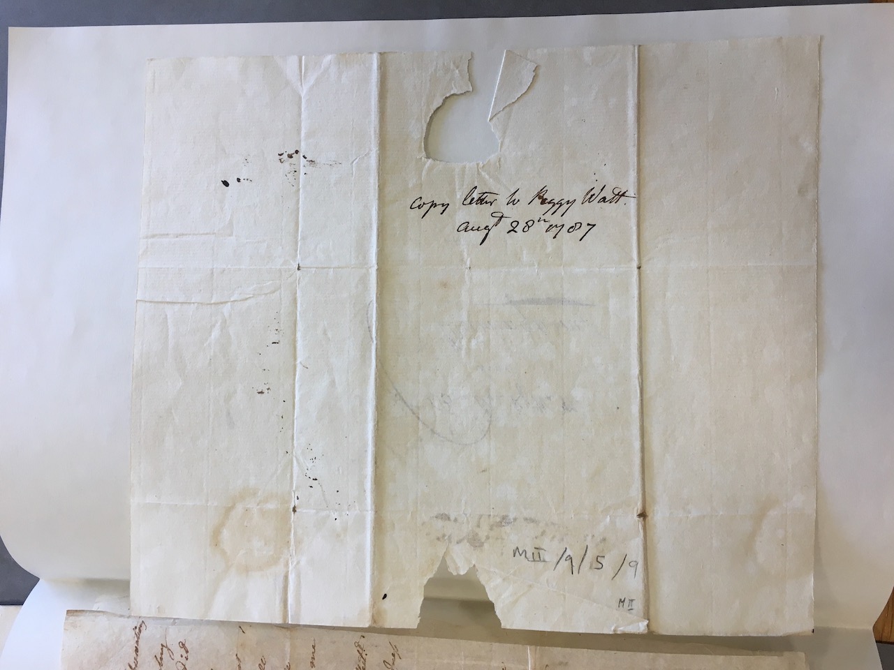 Image #3 of letter: Margaret Watt (II) to James Watt (II), 18 September 1787