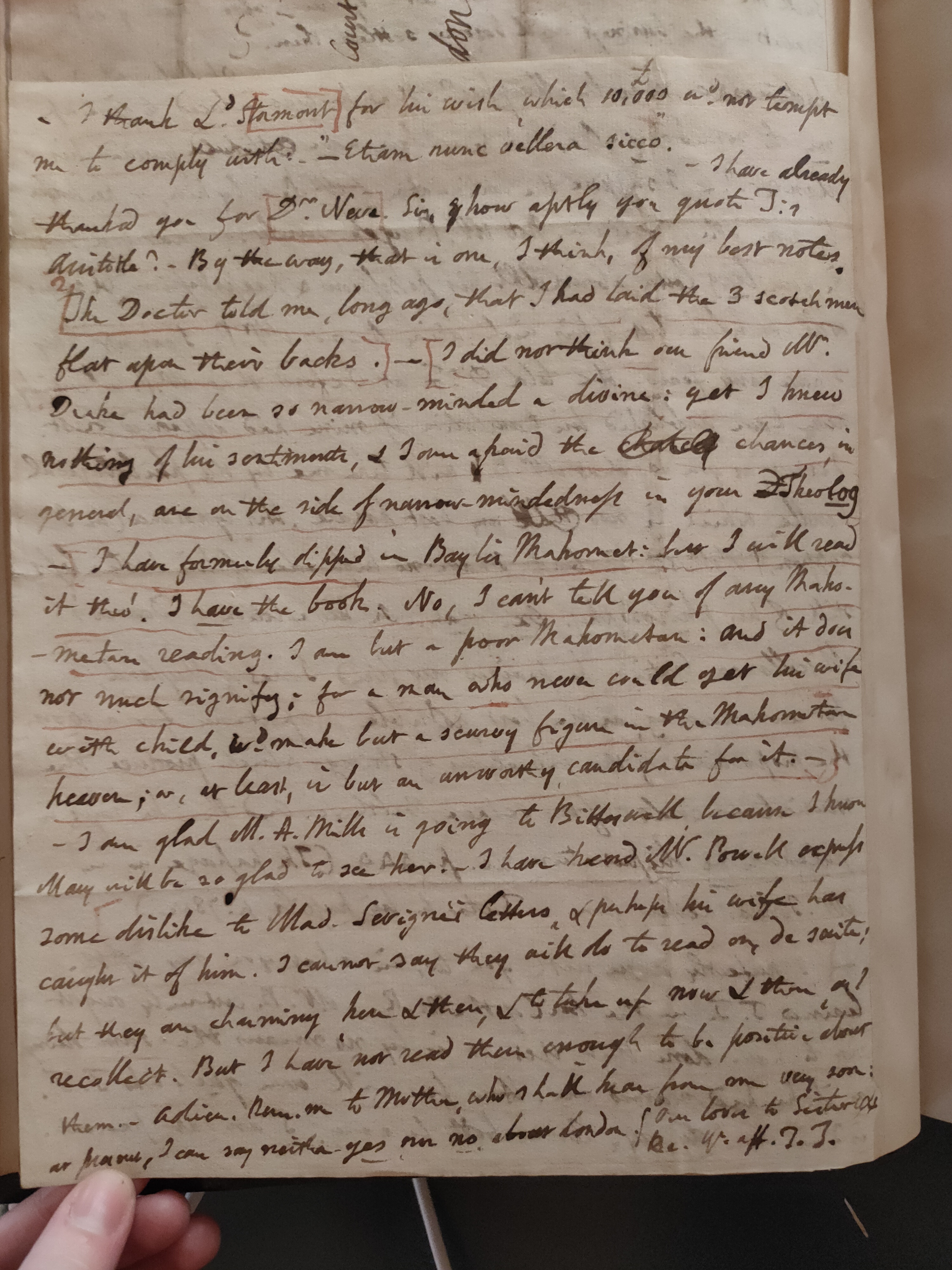 Image #4 of letter: Thomas Twining to Daniel Twining, 25 January 1790