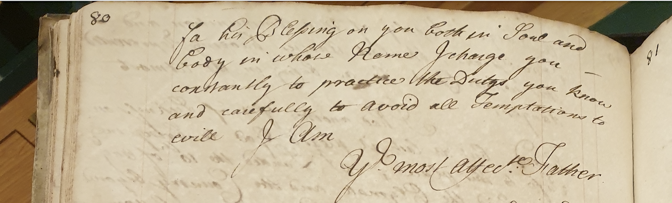Image #3 of letter: Joseph Collet to his son, 24 September 1714