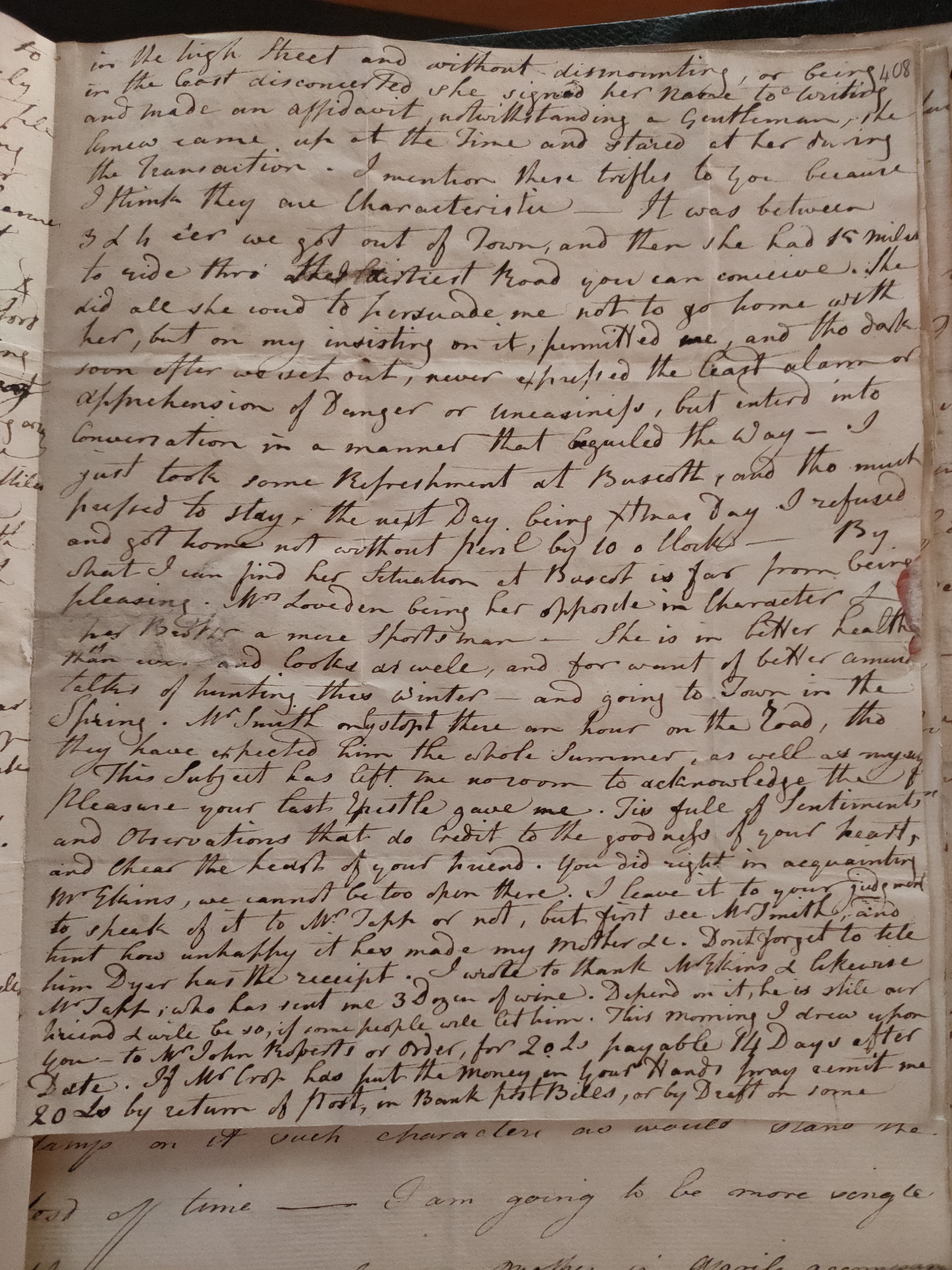 Image #3 of letter: Elizabeth Cumberland and Richard Cumberland to George Cumberland, 29 December 1777