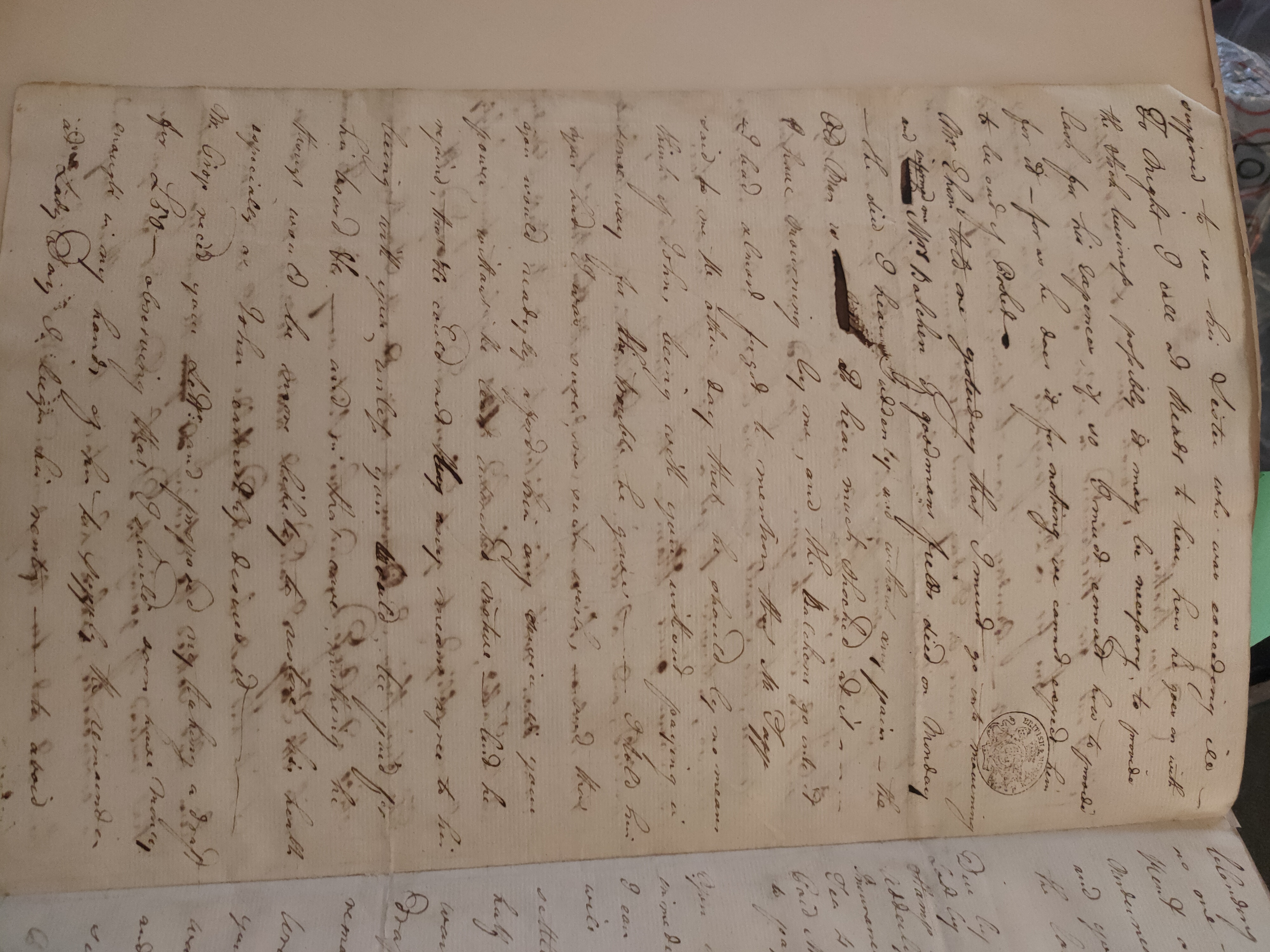 Image #2 of letter: George Cumberland to Revd Richard Cumberland, 1 Jan 1778