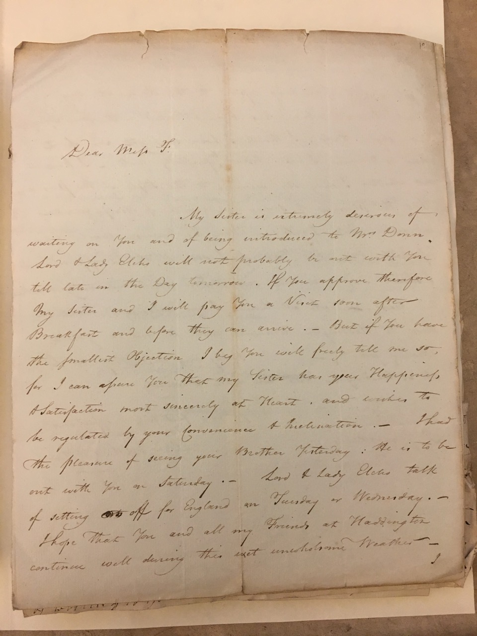 Image #1 of letter: David Anderson to Christina Findlay, 26 June 1788