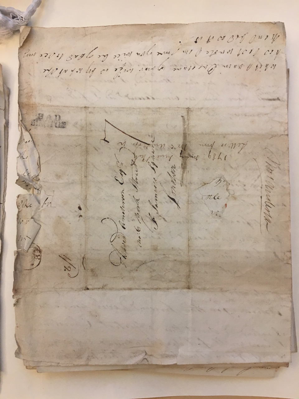 Image #4 of letter: Anne Don and Christina Anderson to David Anderson, 18 May 1789