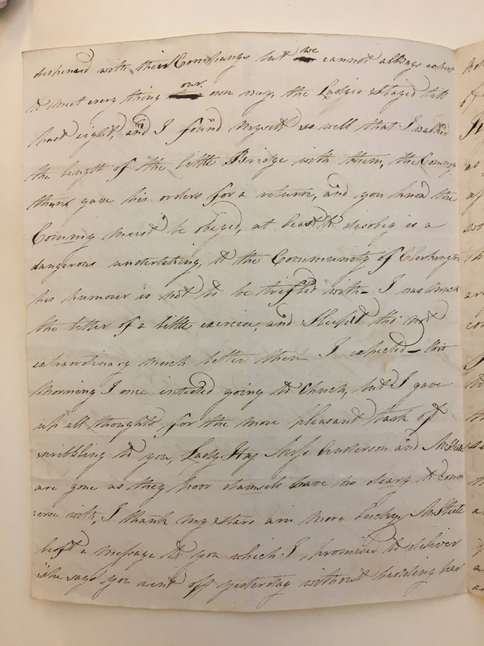 Image #2 of letter: Christina Anderson to David Anderson, 17 May 1789