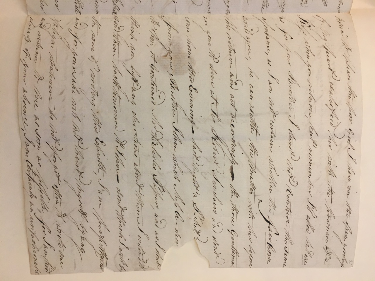 Image #3 of letter: Christina Anderson to David Anderson, 17 May 1789