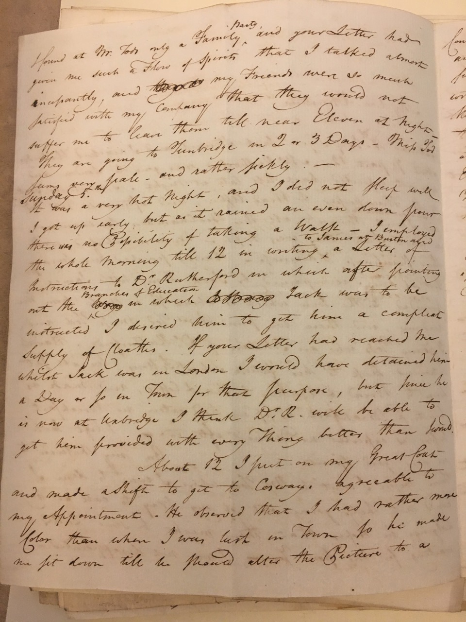 Image #2 of letter: David Anderson to Christina Findlay, 4-6 July 1789