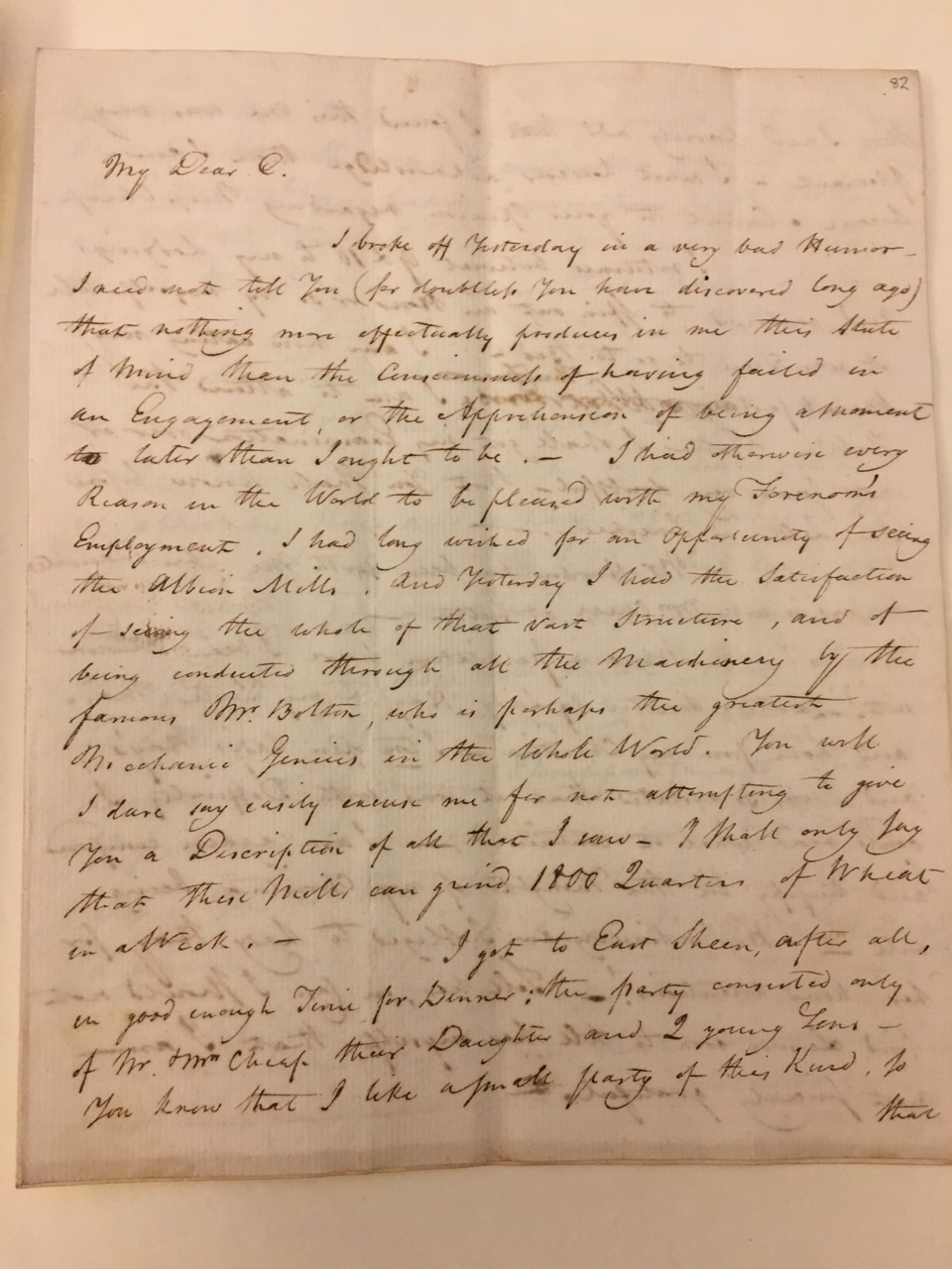 Image #1 of letter: David Anderson to Christina Findlay, 7 July 1789