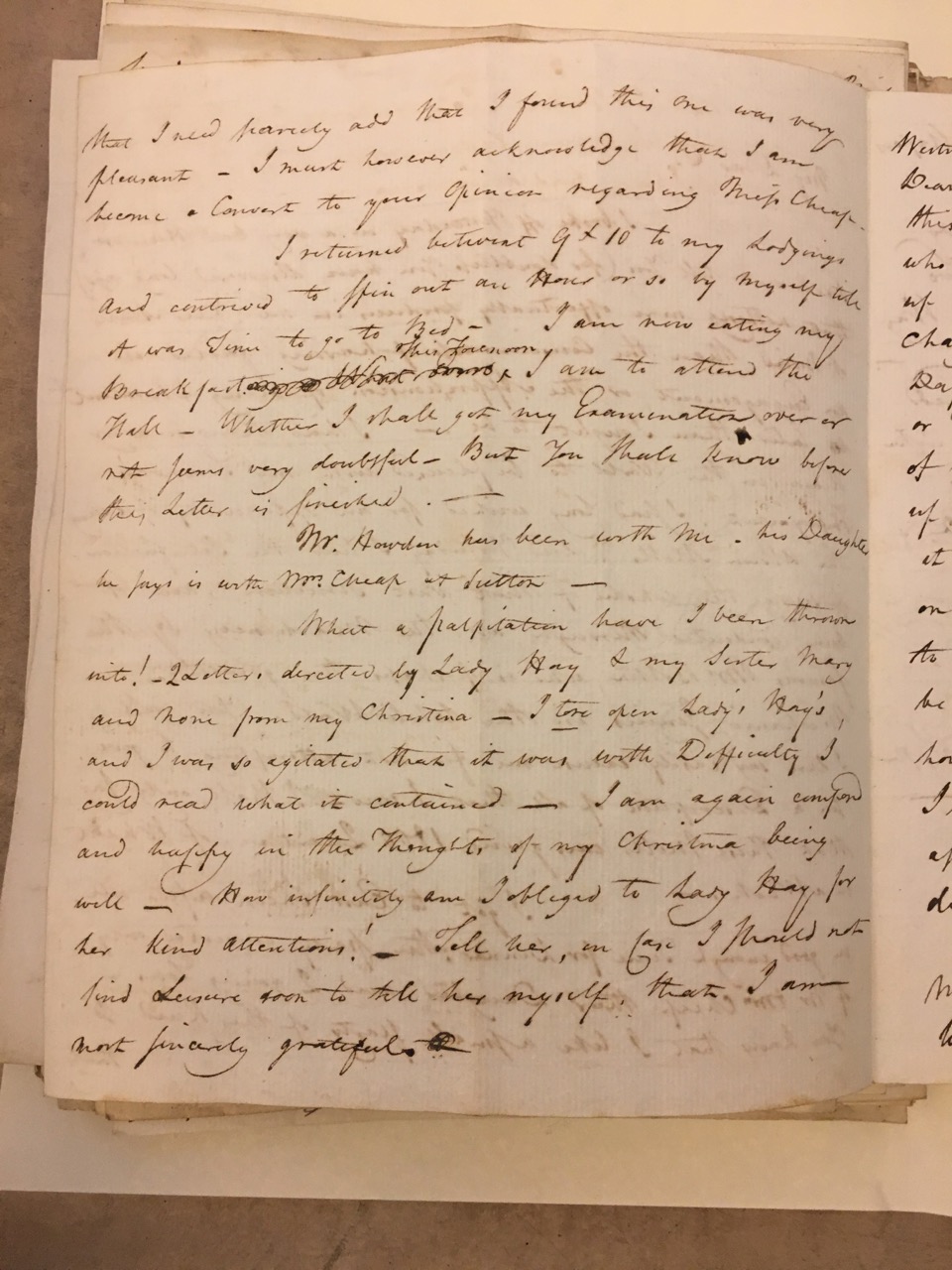 Image #2 of letter: David Anderson to Christina Findlay, 7 July 1789