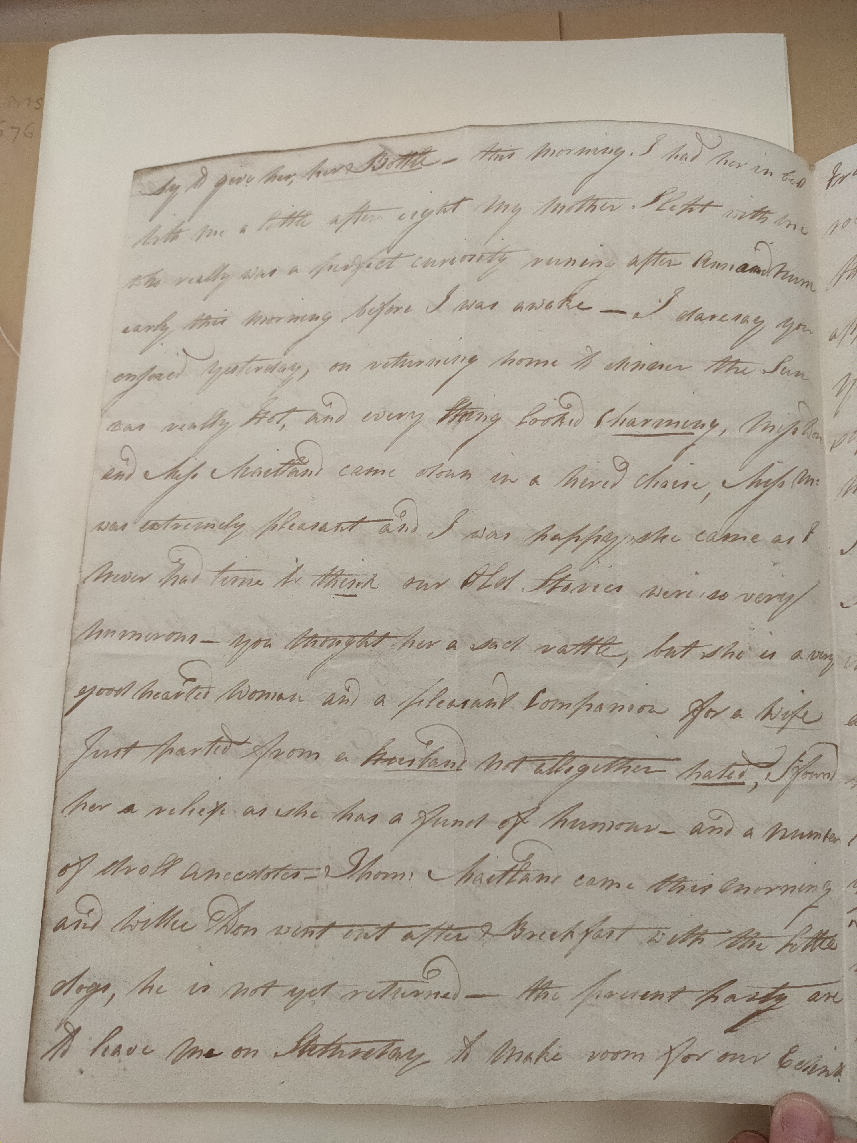 Image #2 of letter: Christina Findlay to David Anderson, 11 & 12 February 1790