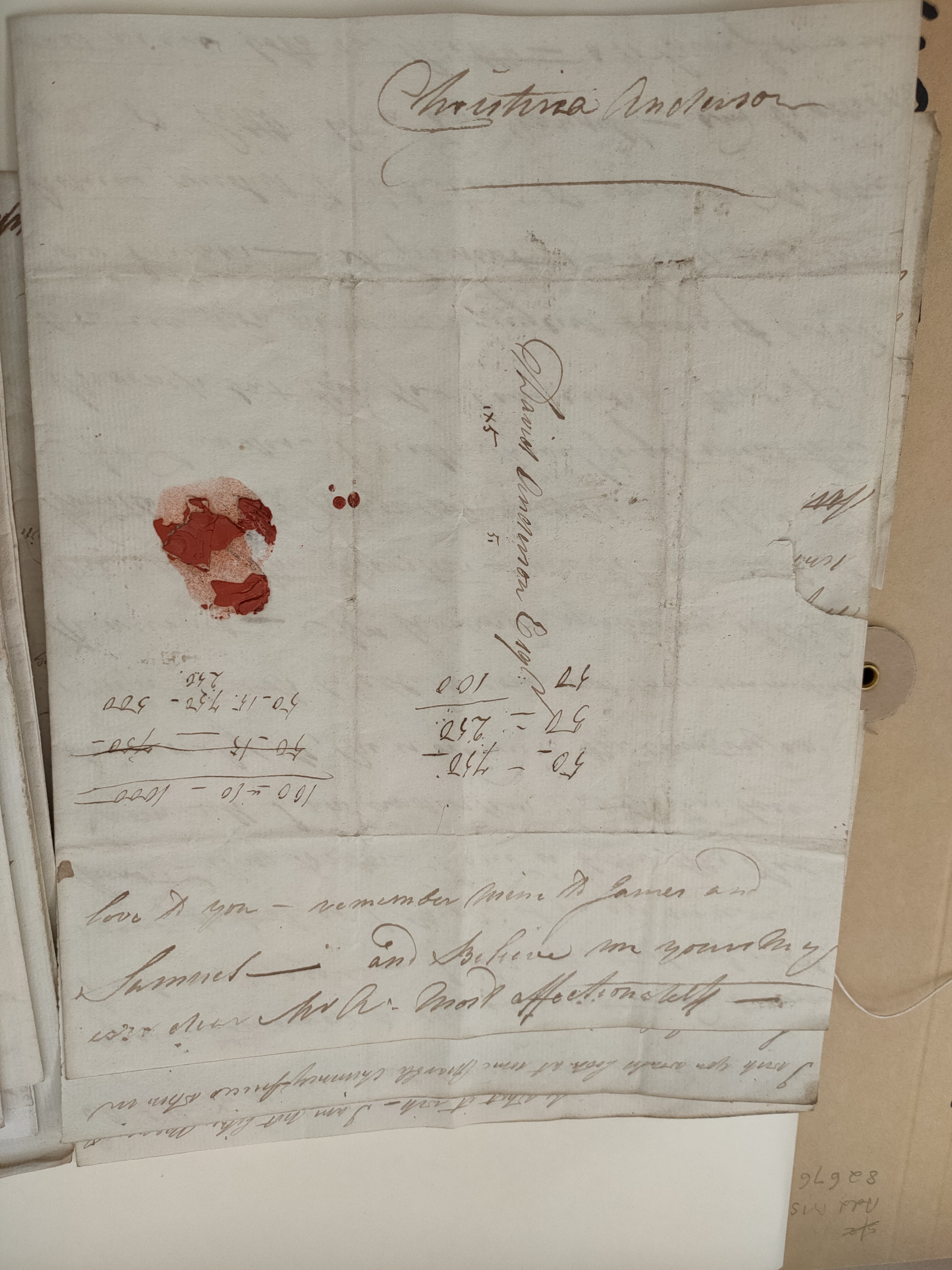 Image #4 of letter: Christina Findlay to David Anderson, 14 February 1790