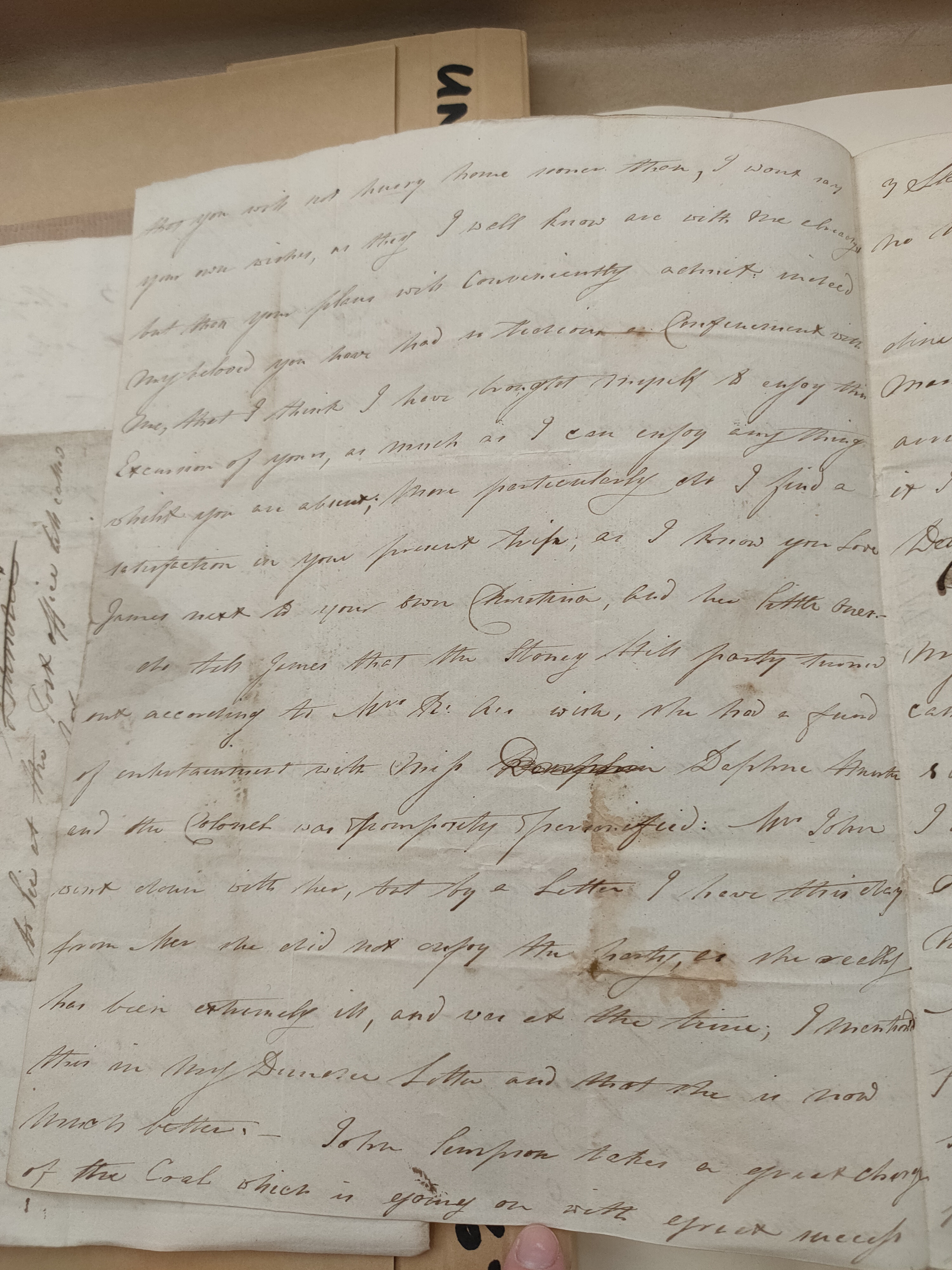 Image #2 of letter: Christina Anderson to David Anderson, 13 July 1794