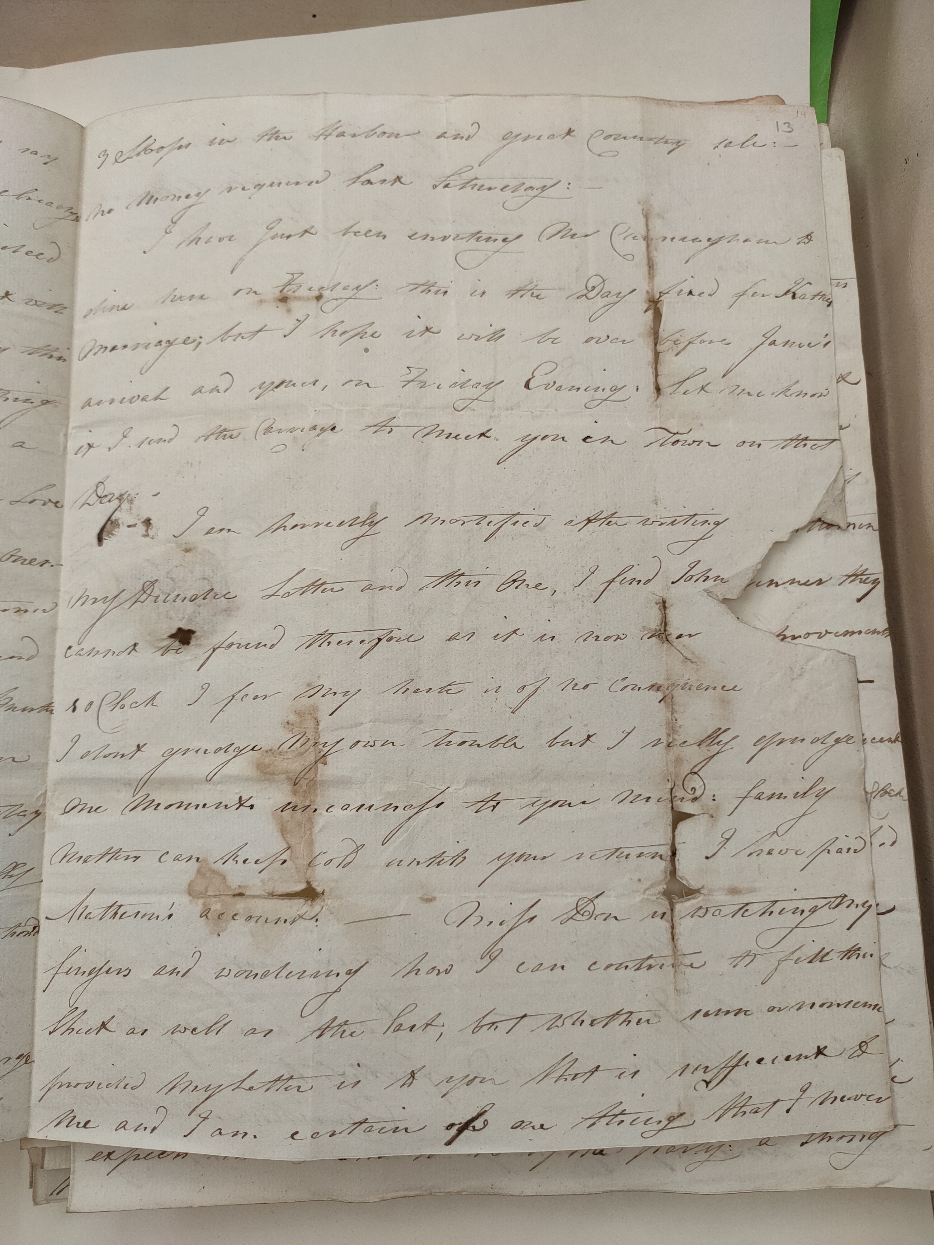 Image #3 of letter: Christina Anderson to David Anderson, 13 July 1794