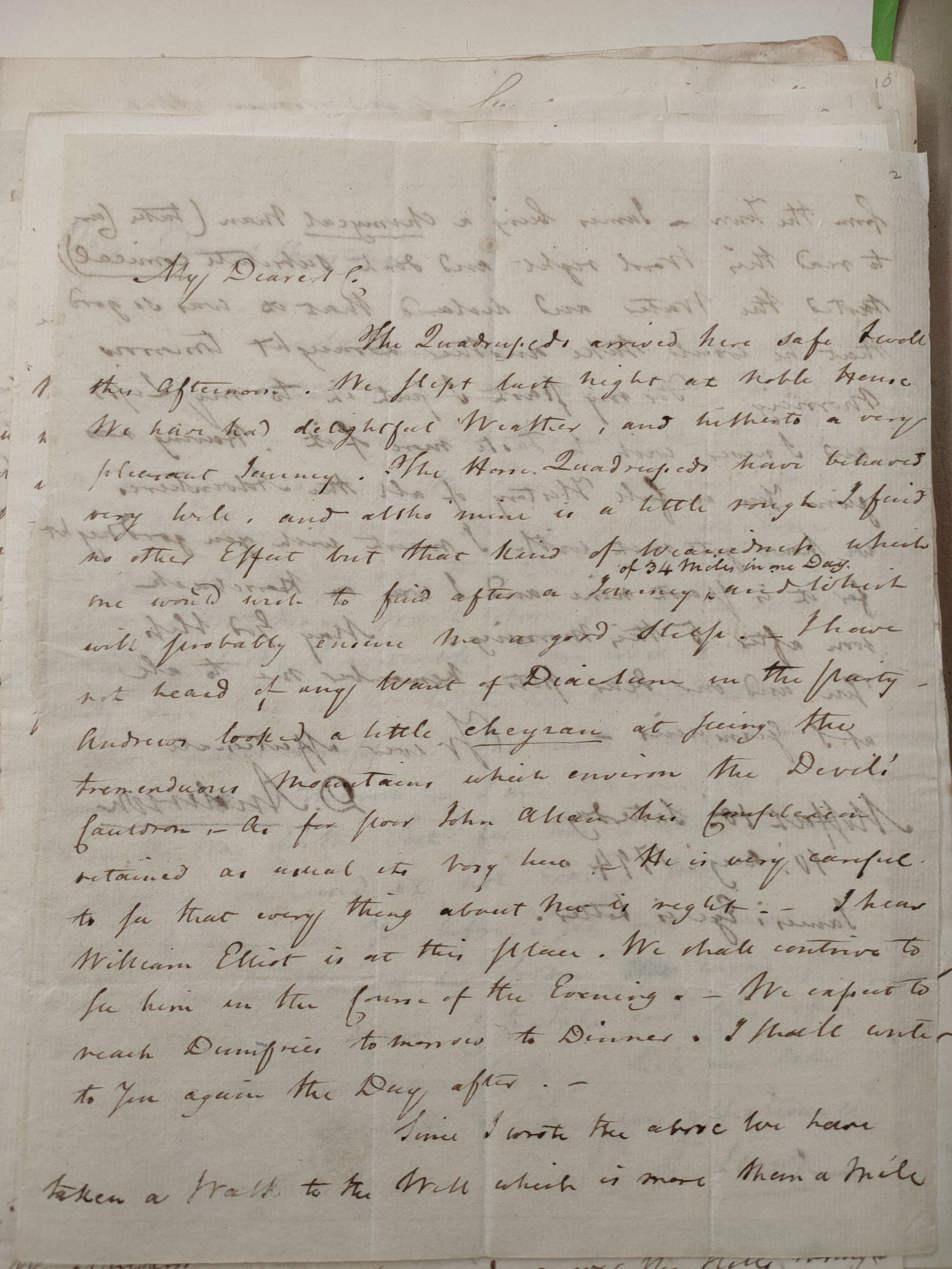 Image #1 of letter: David Anderson to Christina Anderson, 10 August 1794