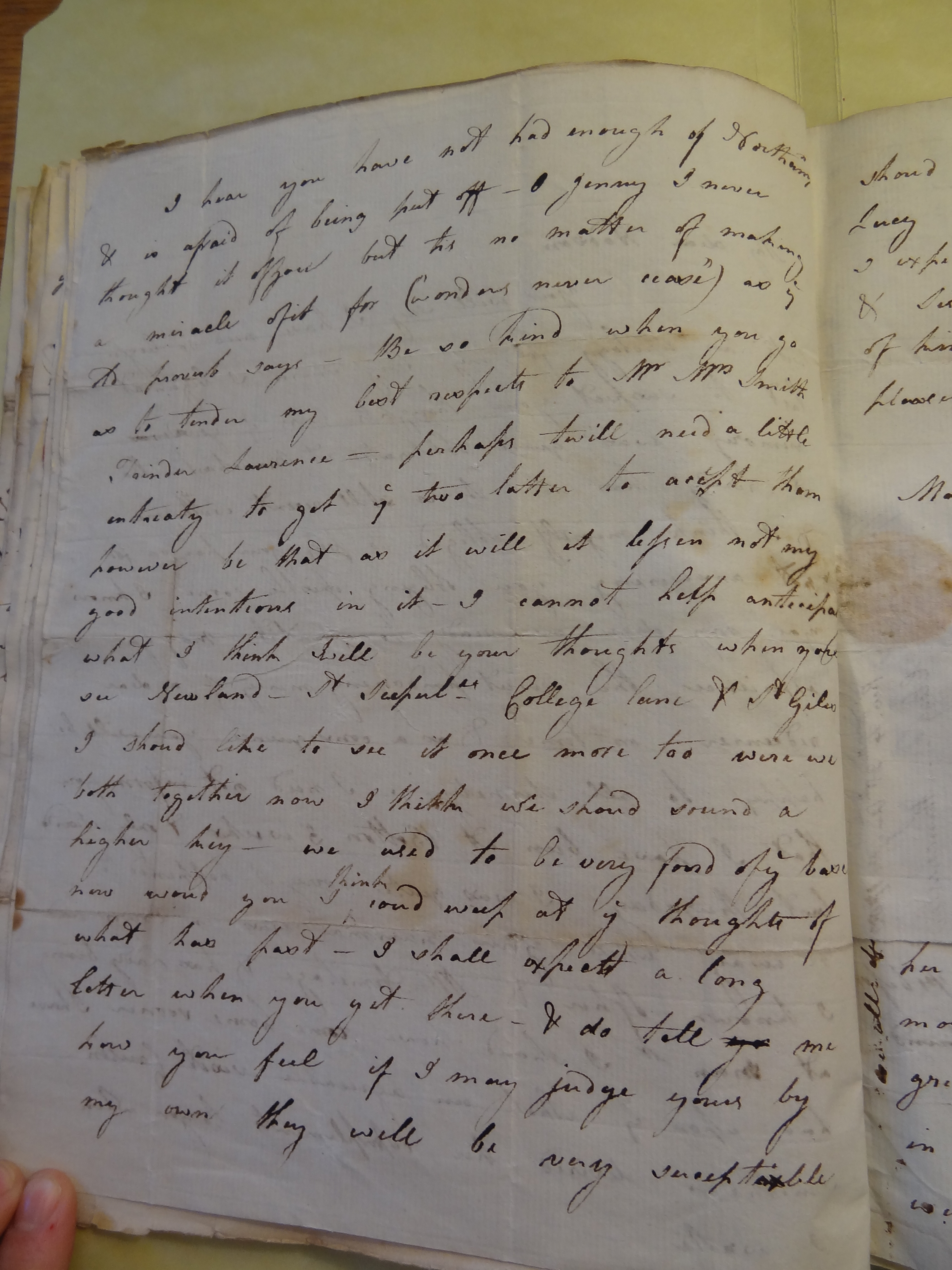 Image #2 of letter: Rebekah Bateman to Mary Jane Hodson, 26 August 1783