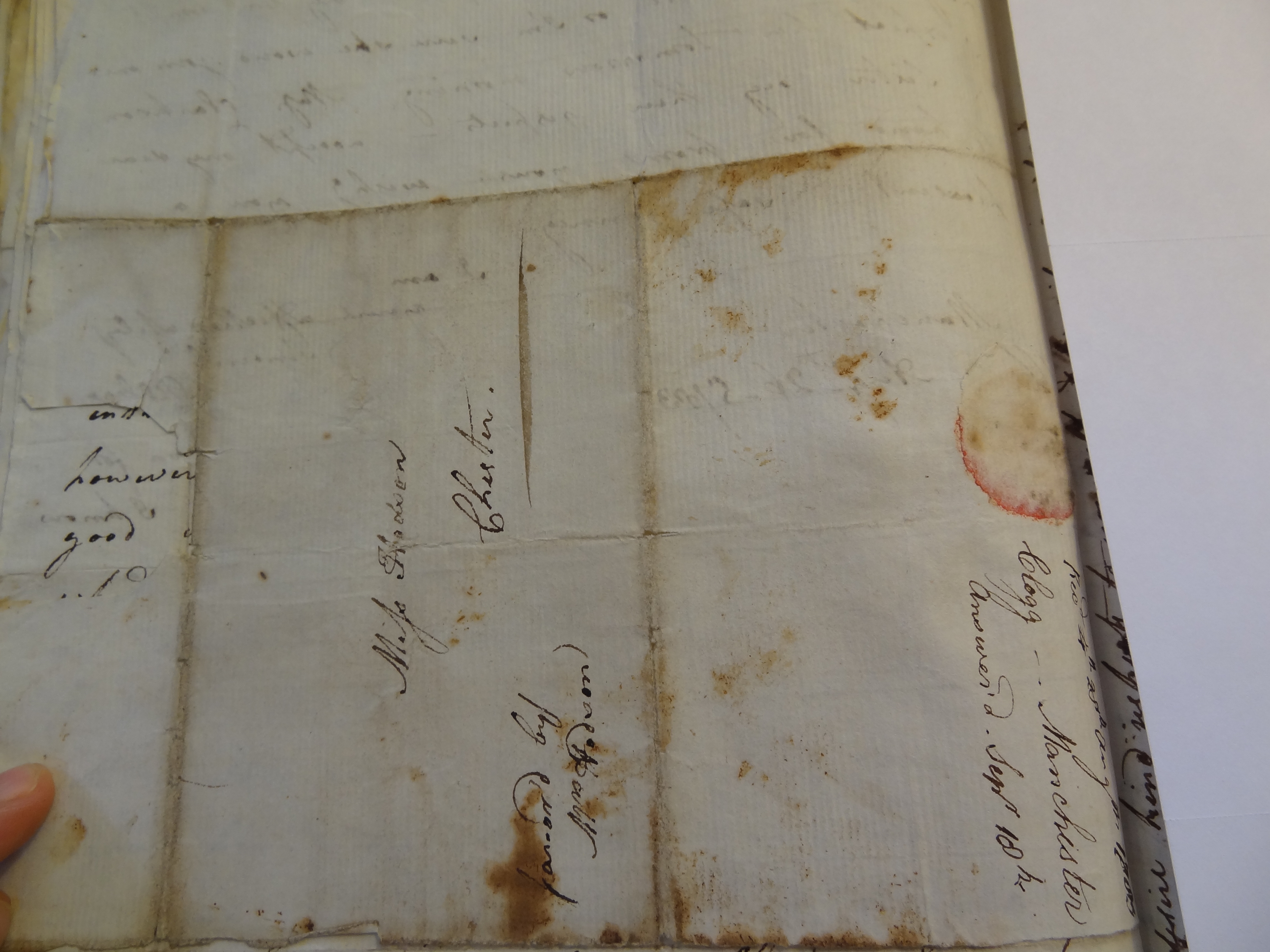 Image #4 of letter: Rebekah Bateman to Mary Jane Hodson, 26 August 1783