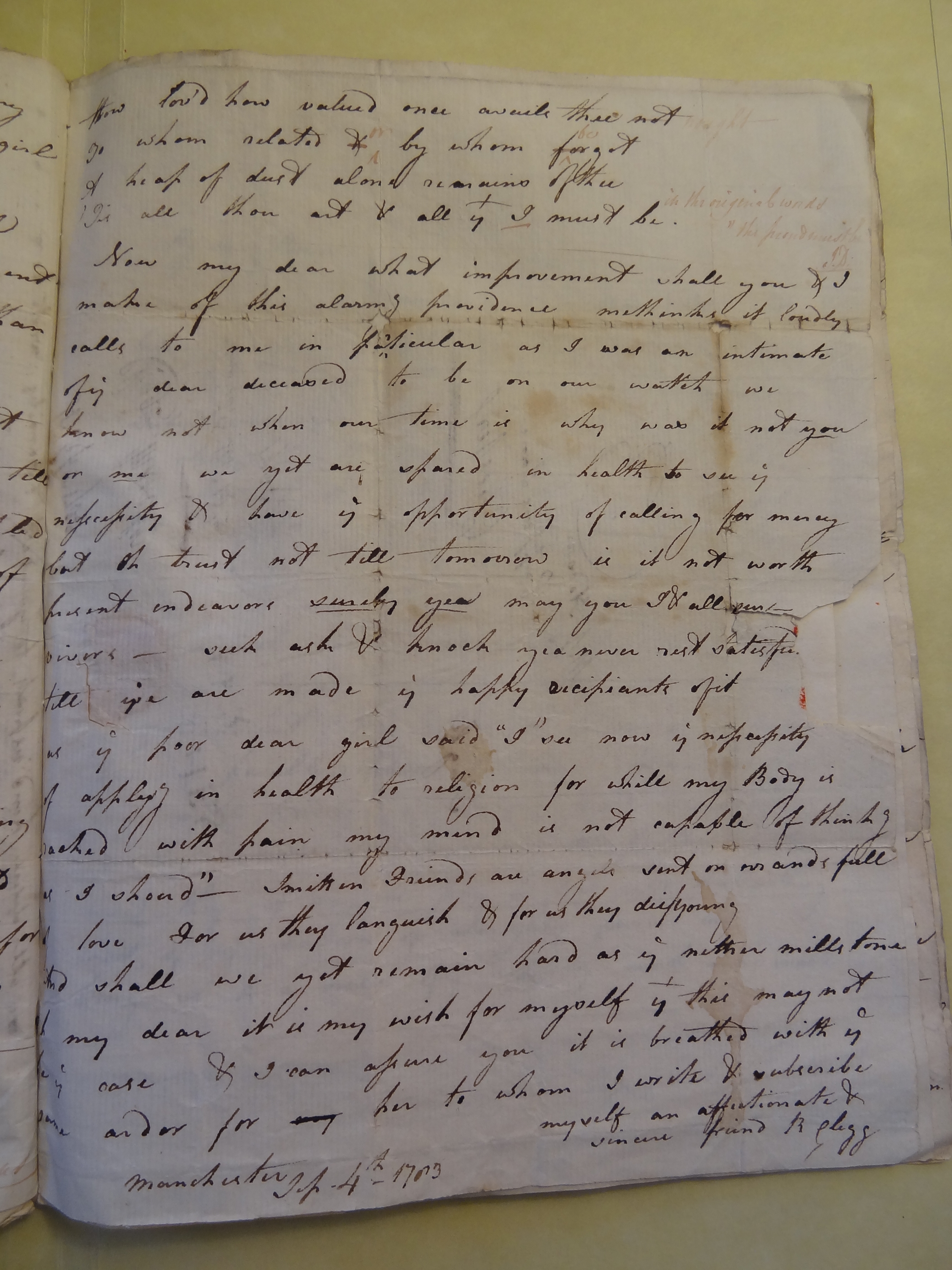 Image #3 of letter: Rebekah Bateman to Mary Jane Hodson, 4 September 1783