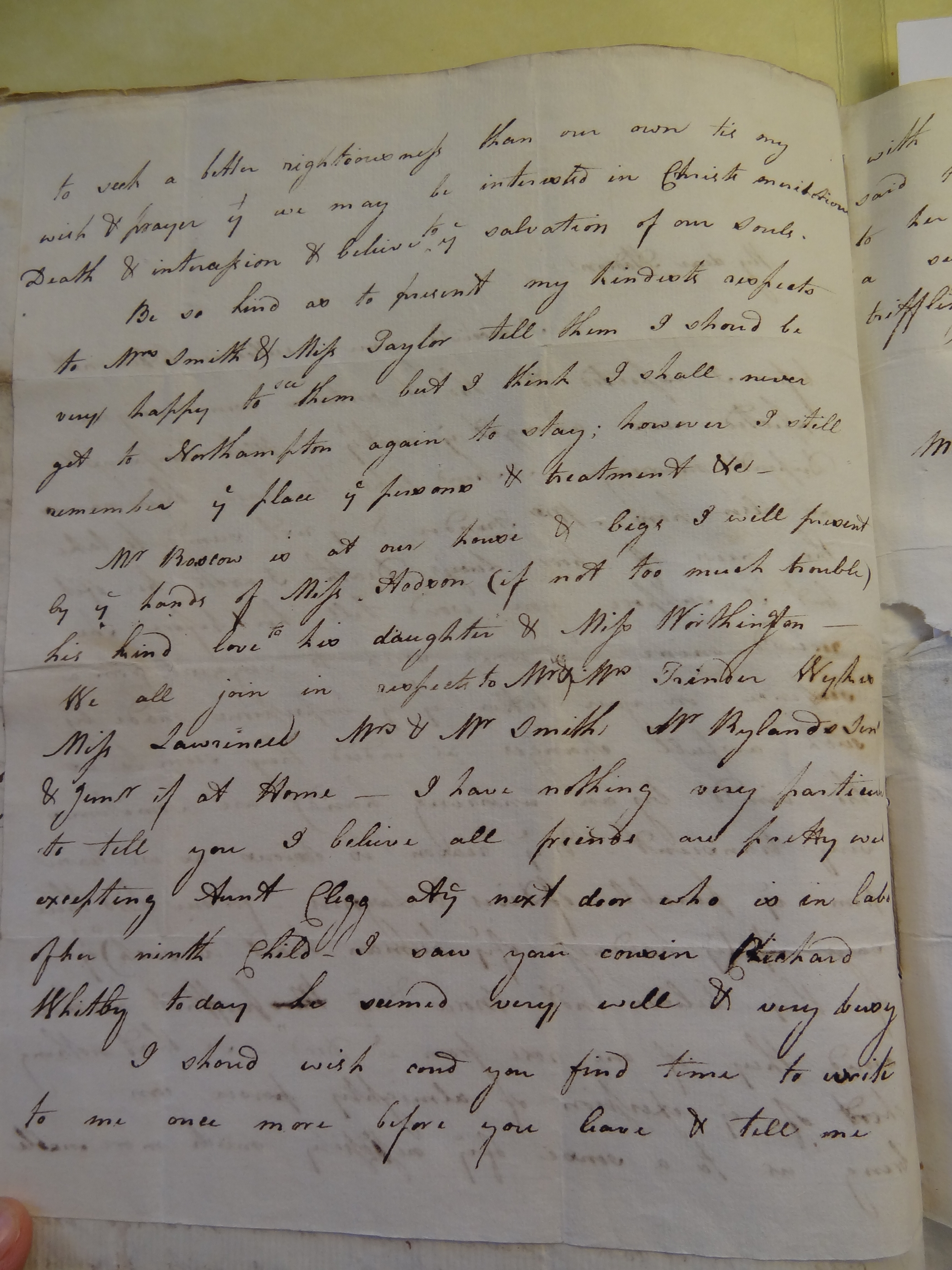 Image #2 of letter: Rebekah Bateman to Mary Jane Hodson, 27 September 1783