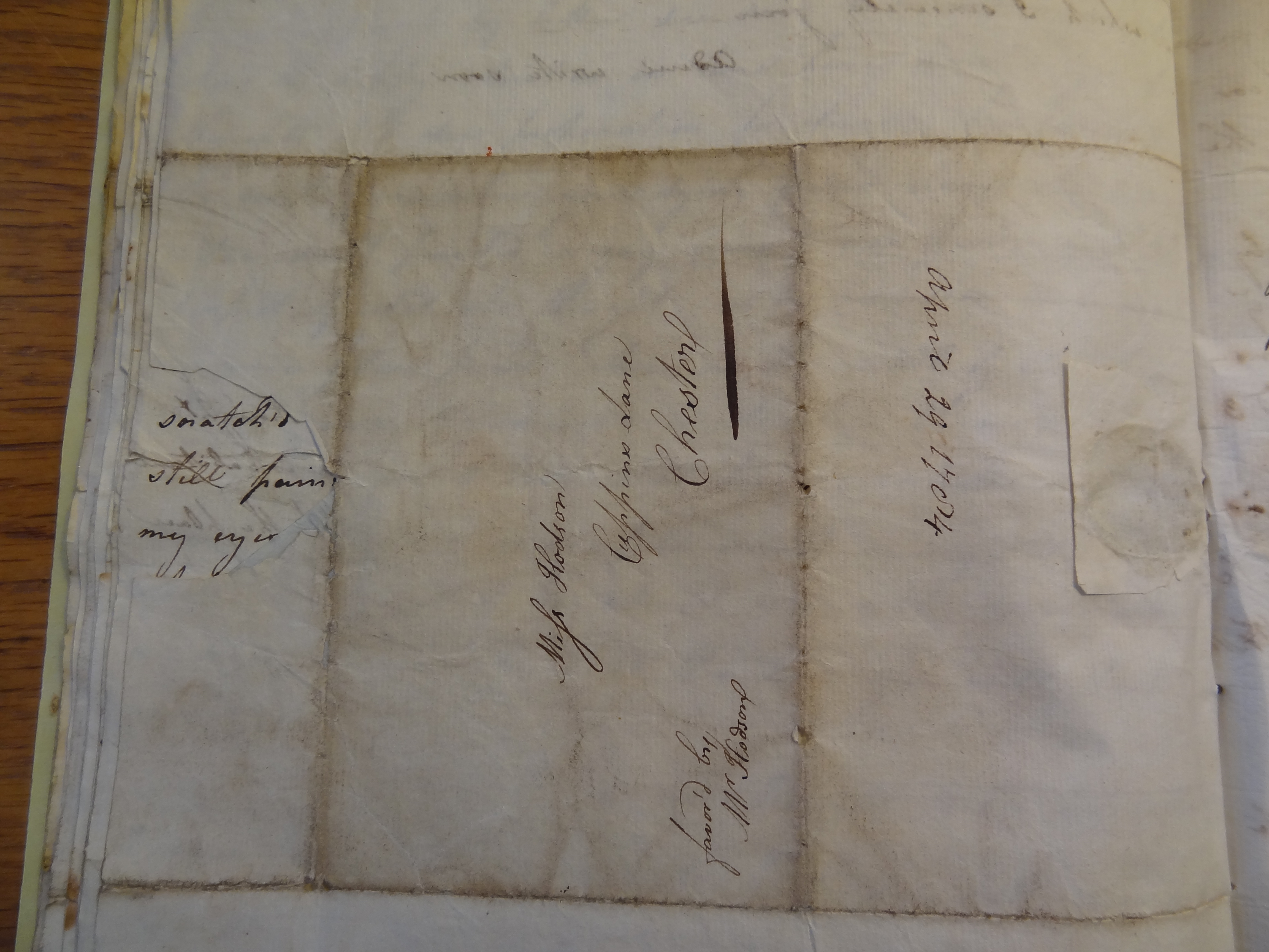Image #4 of letter: Rebekah Bateman to Mary Jane Hodson, 29 April 1784