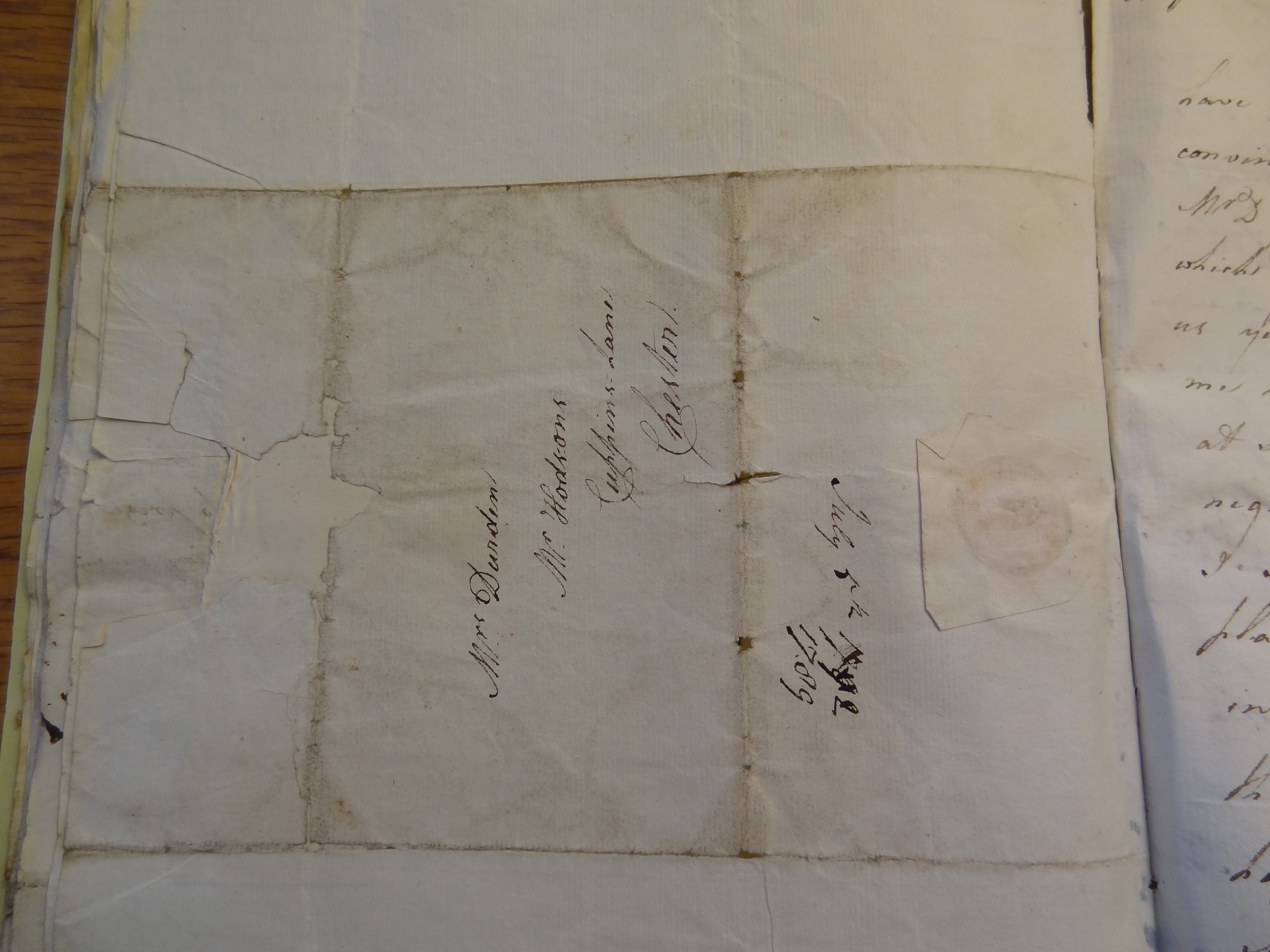 Image #3 of letter: Rebekah Bateman to Mary Jane Hodson, 5 July 1786