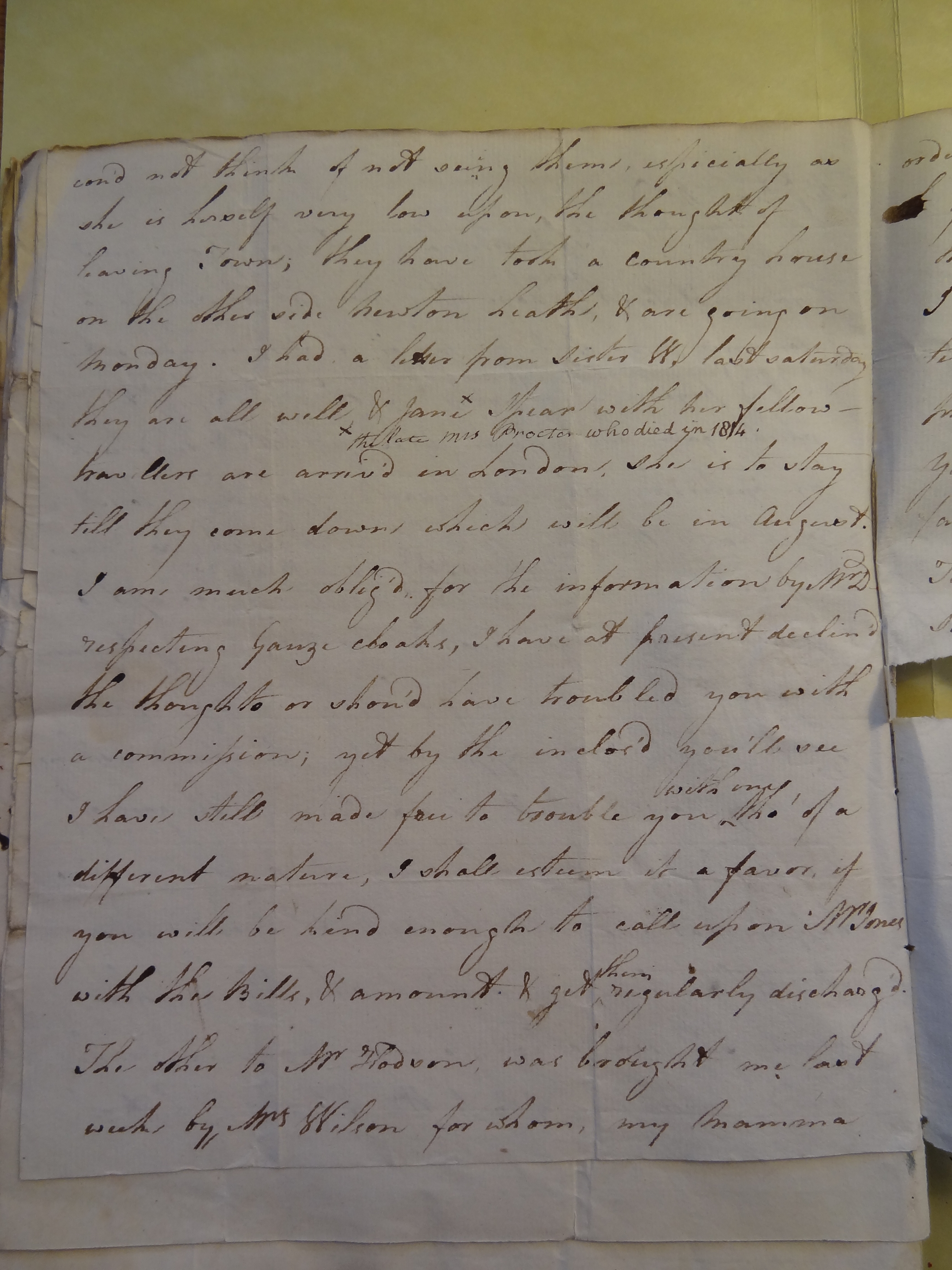 Image #2 of letter: Rebekah Bateman to Mary Jane Hodson, 11 June 1791