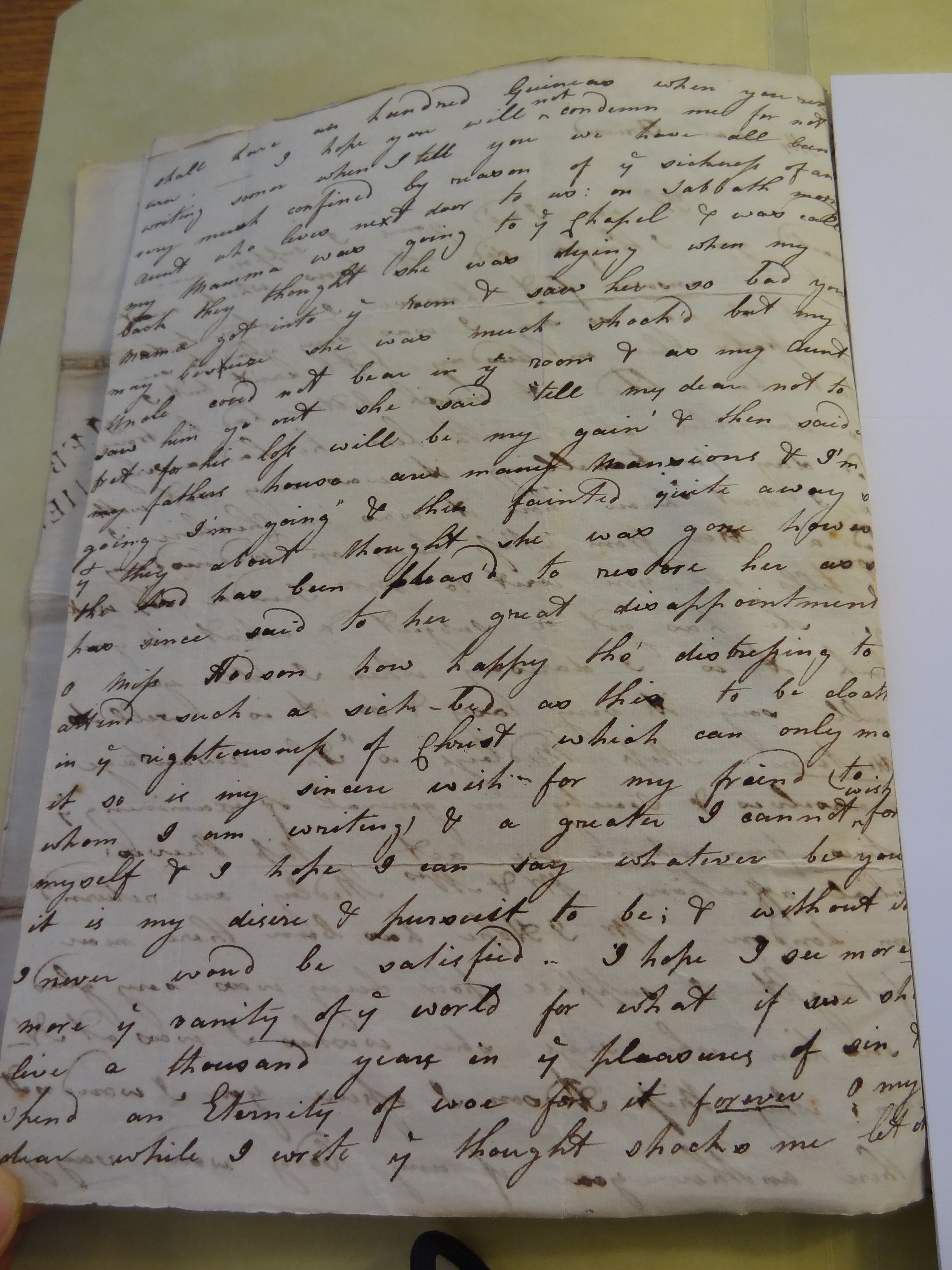 Image #2 of letter: Rebekah Bateman to Mary Jane Hodson, 31 November 1781