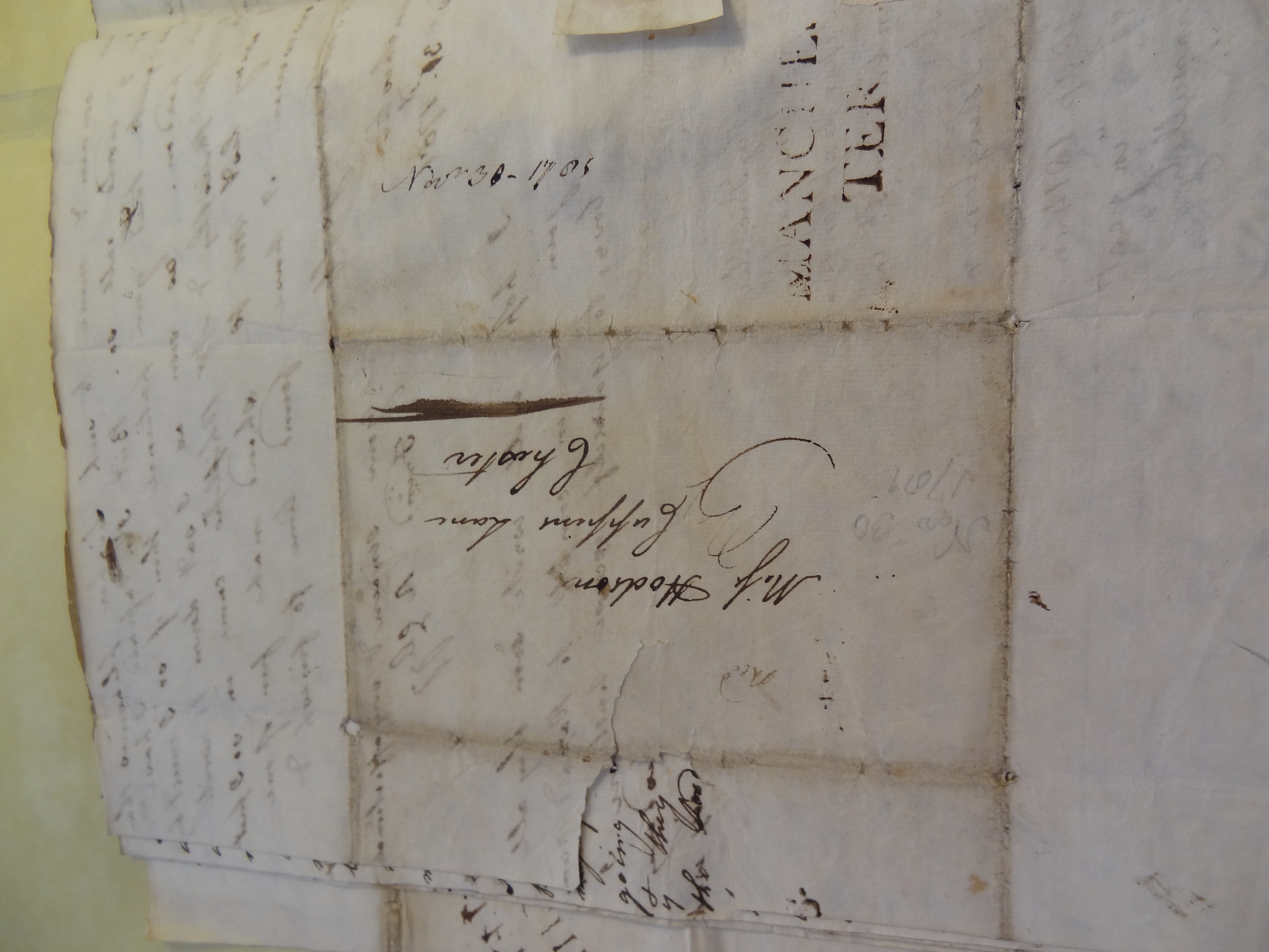 Image #4 of letter: Rebekah Bateman to Mary Jane Hodson, 31 November 1781