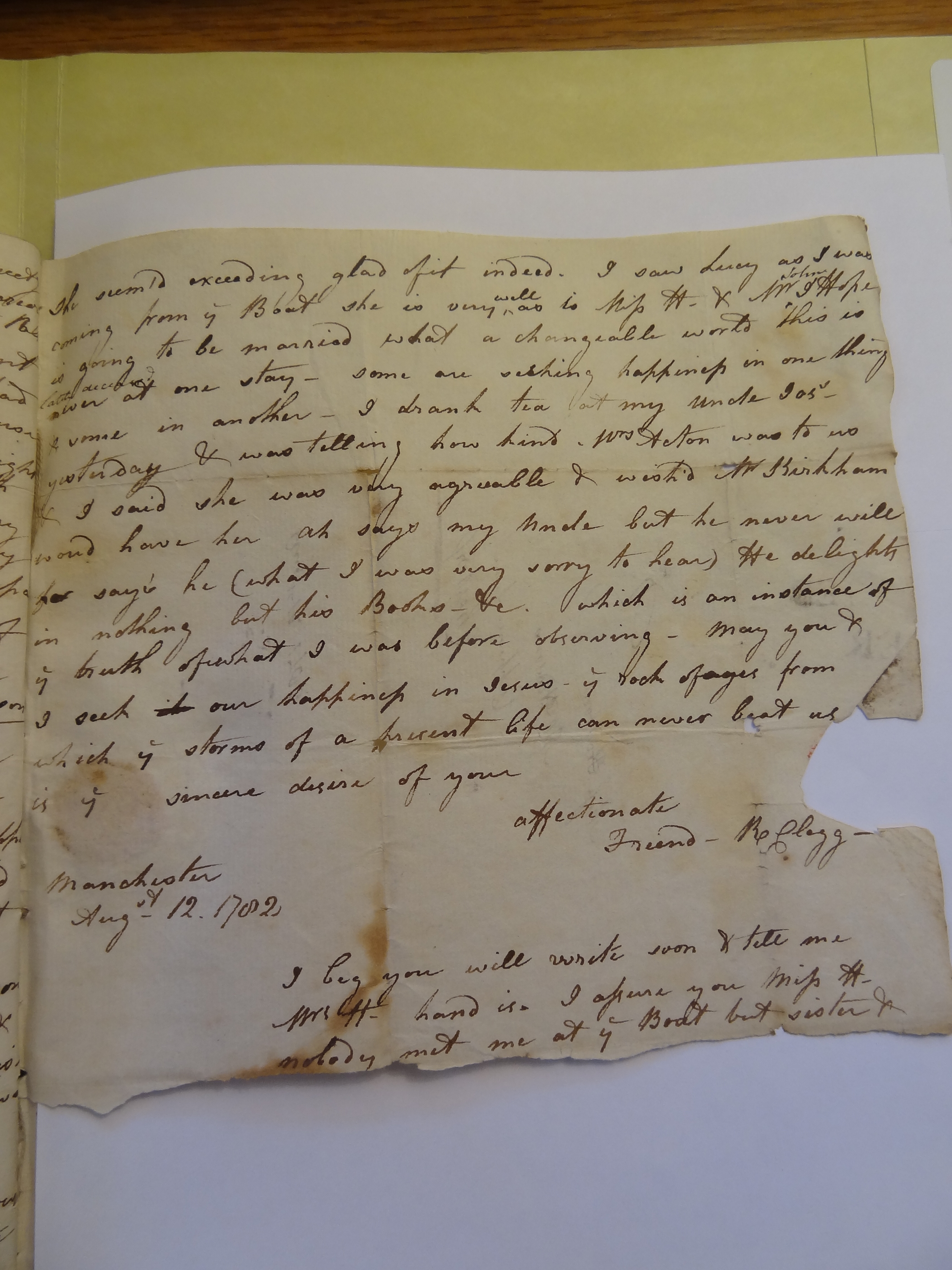 Image #3 of letter: Rebekah Bateman to Mary Jane Hodson, 12 August 1782