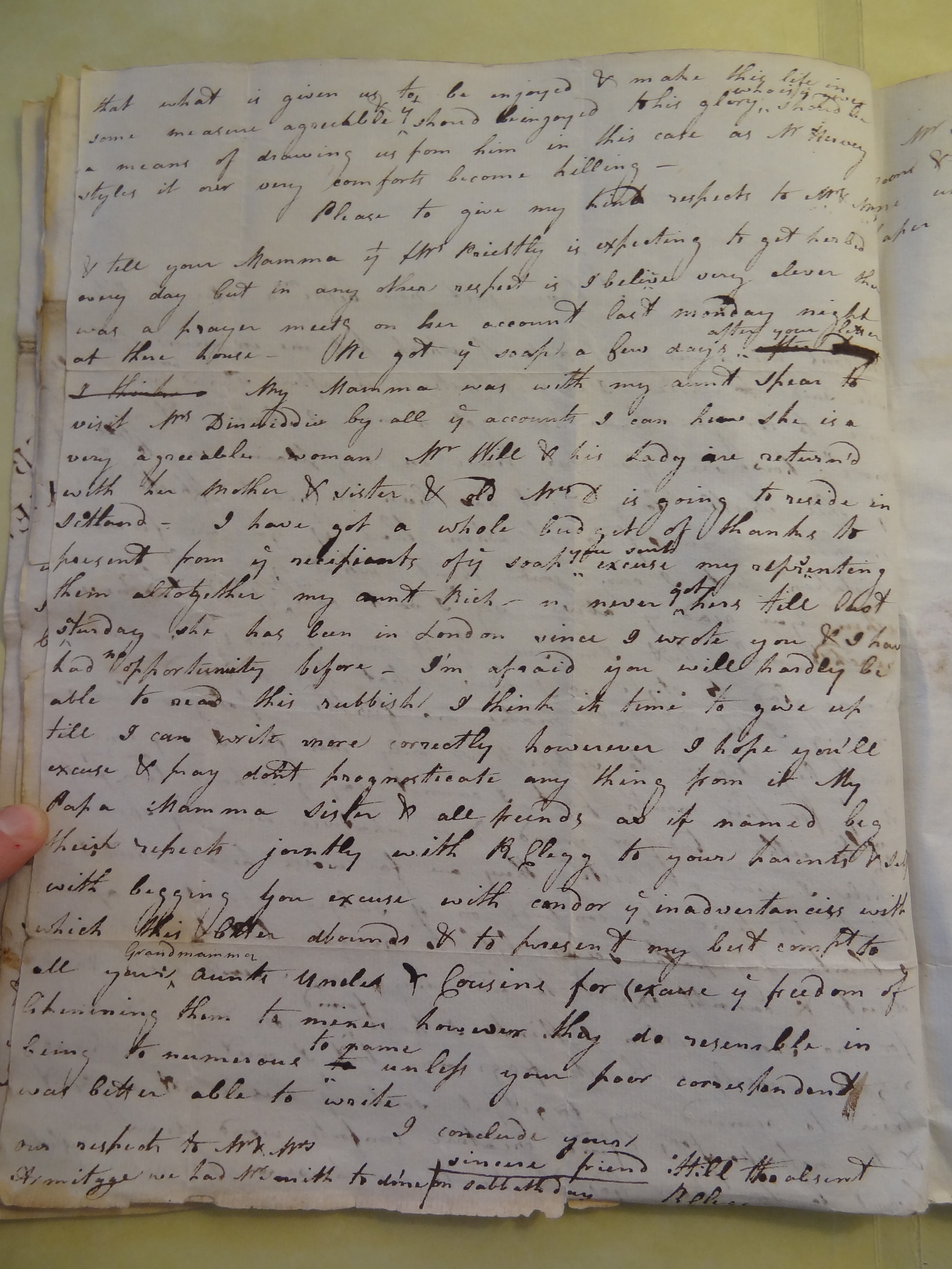 Image #2 of letter: Rebekah Bateman to Mary Jane Hodson, undated