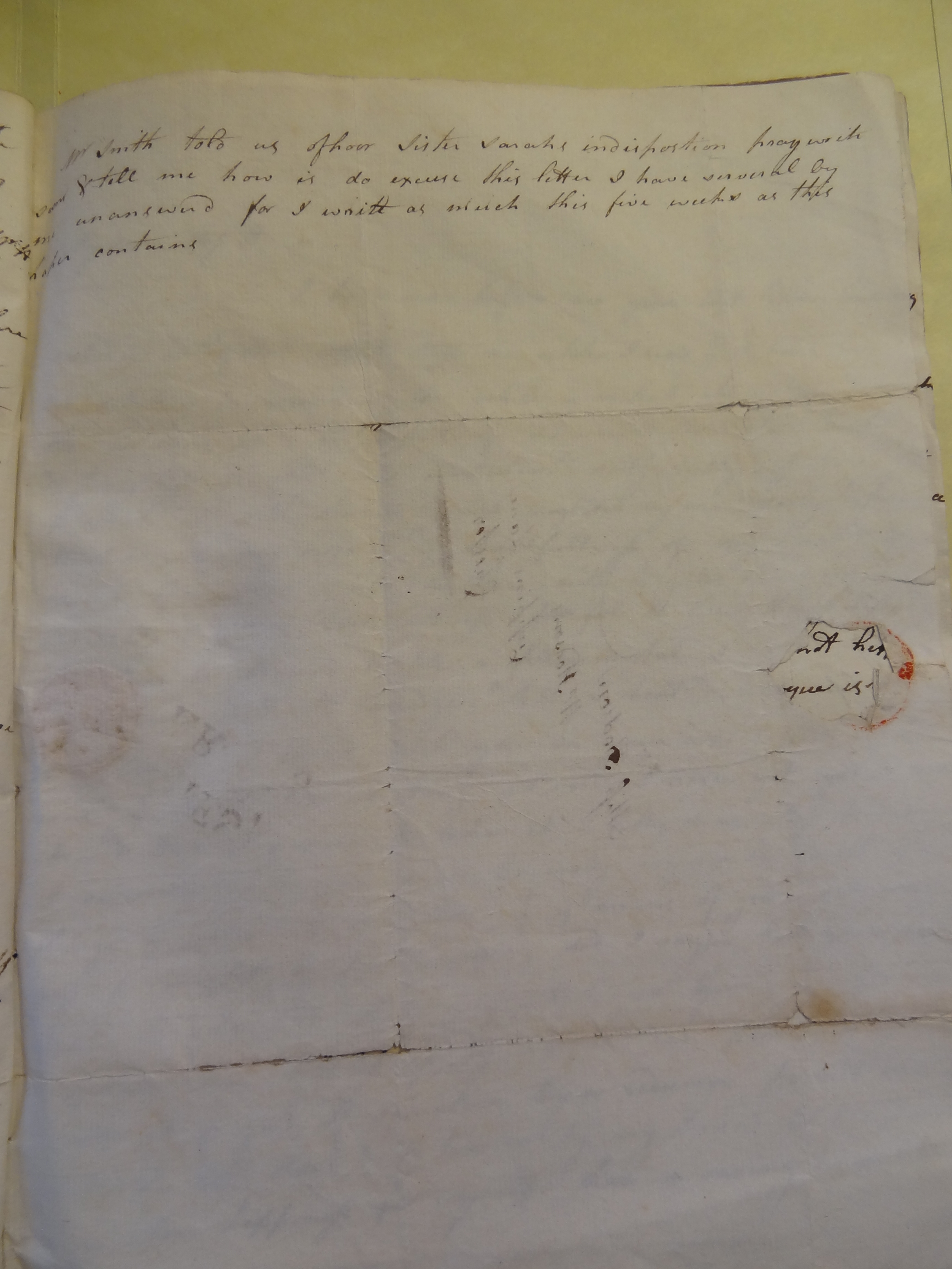 Image #3 of letter: Rebekah Bateman to Mary Jane Hodson, undated