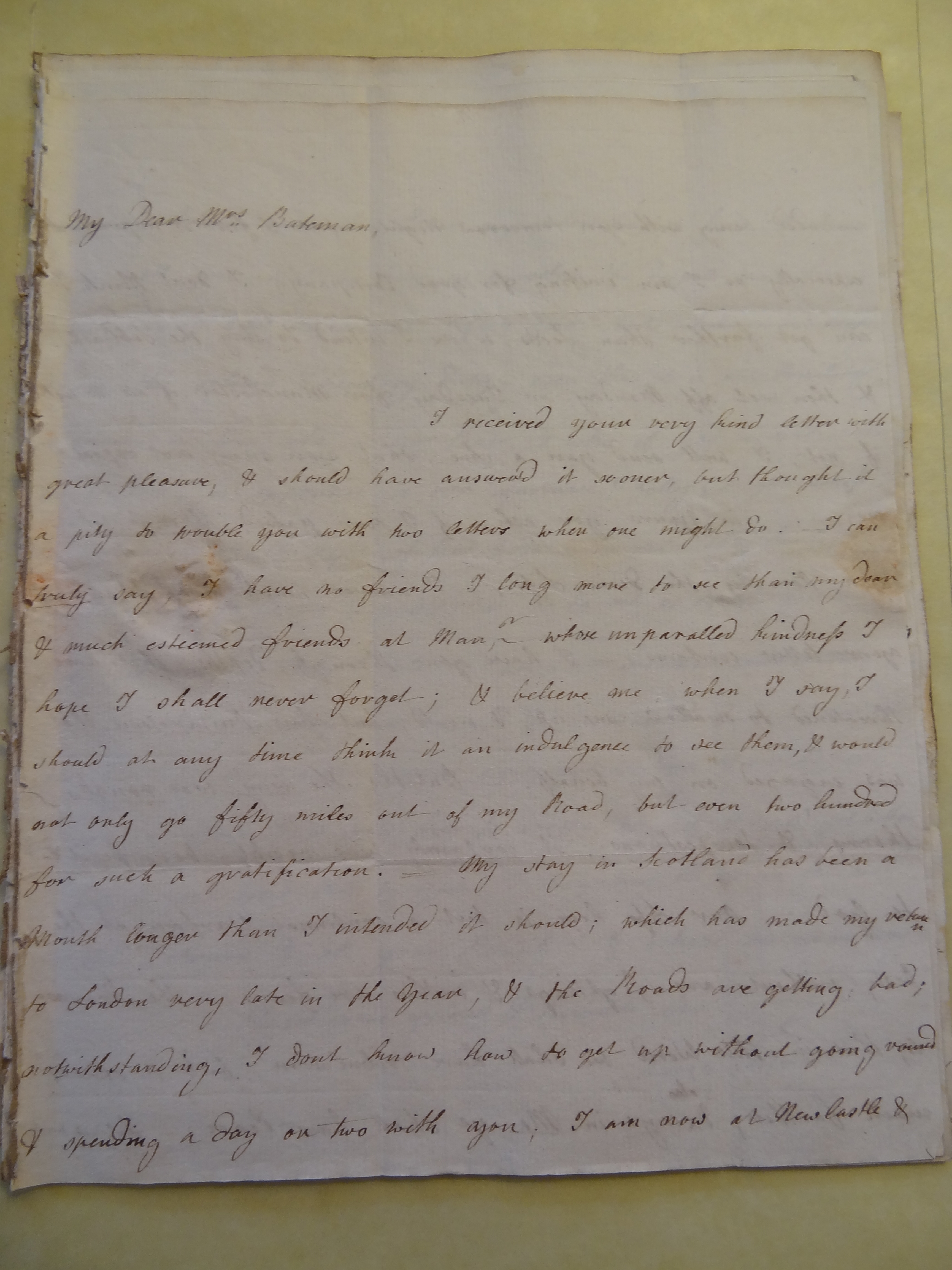 Image #1 of letter: Anna Allwood to Rebekah Bateman, 5 December