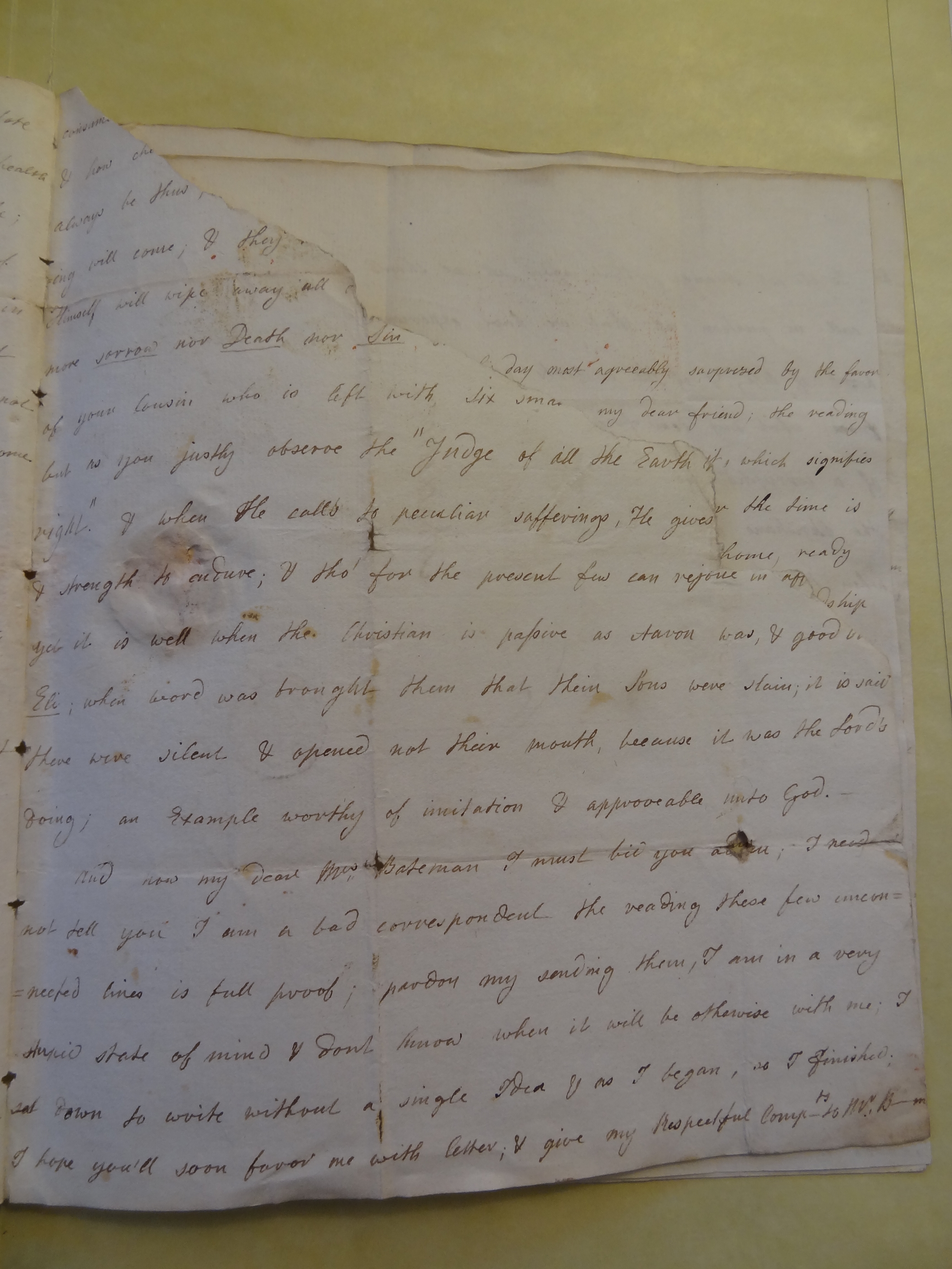 Image #3 of letter: Anna Allwood to Rebekah Bateman, undated