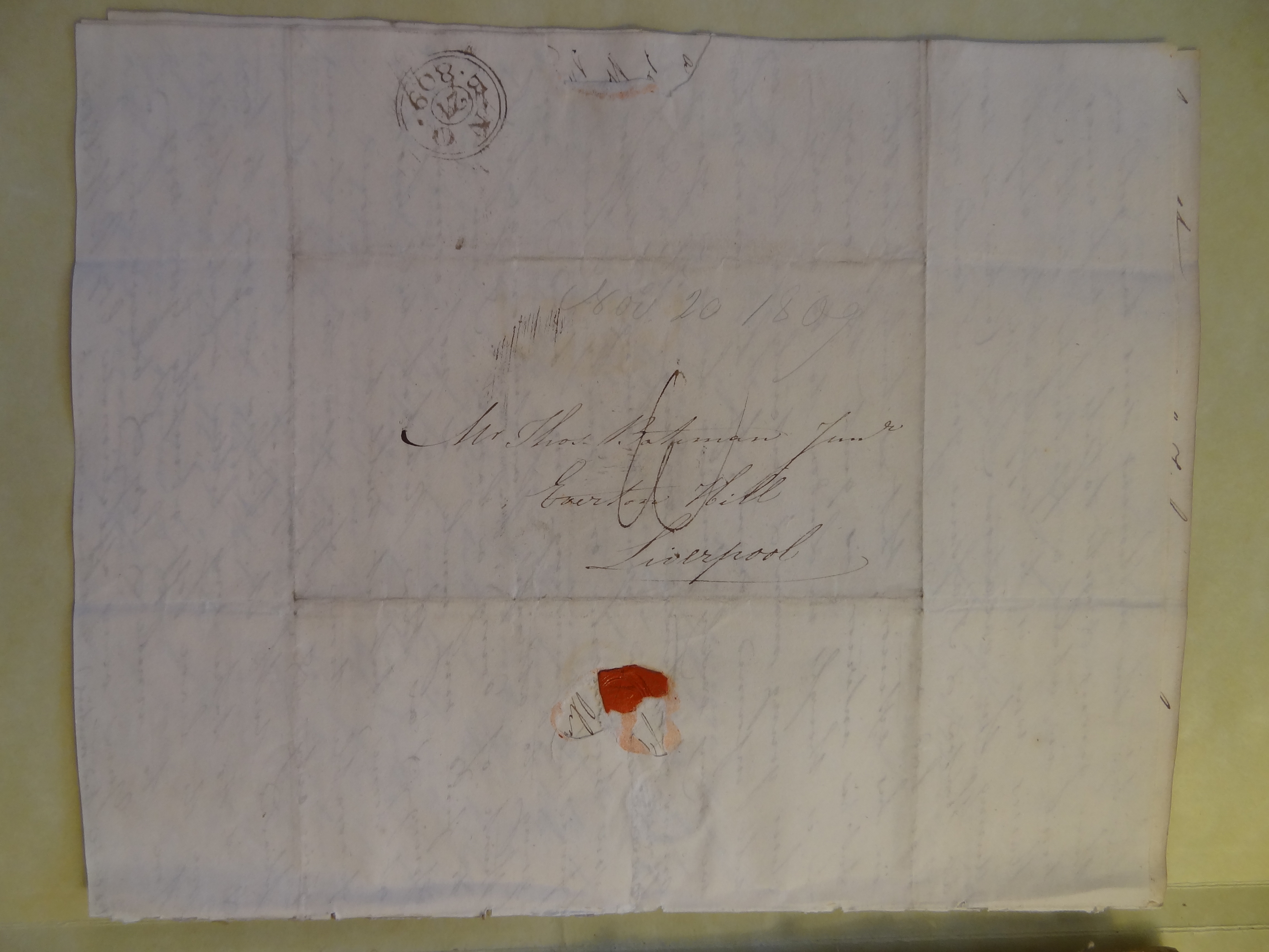 Image #4 of letter: Rebekah Hope to Thomas Bateman (junior), 20 November 1809