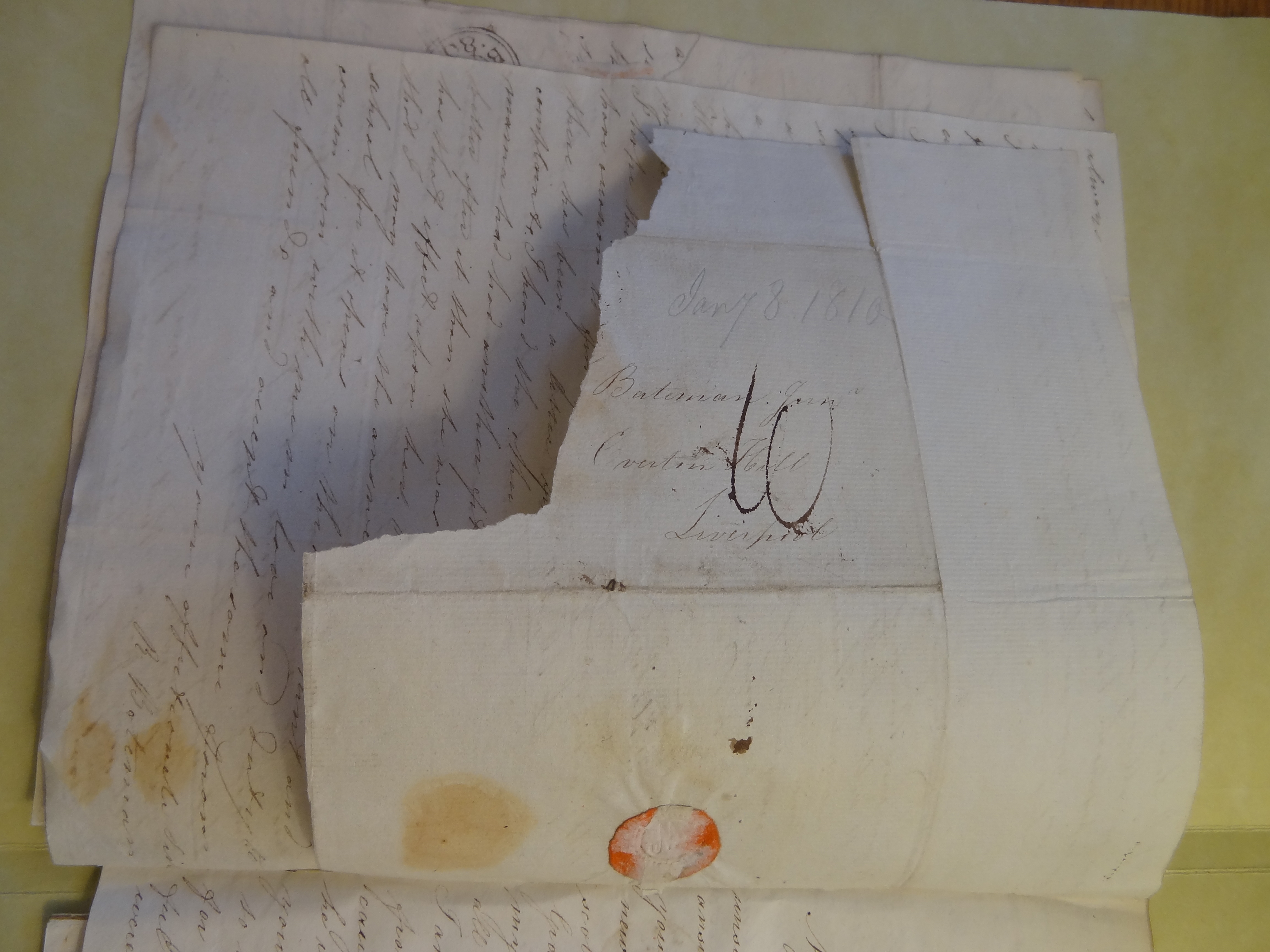 Image #4 of letter: Rebekah Hope to Thomas Bateman (junior), 8 January 1810