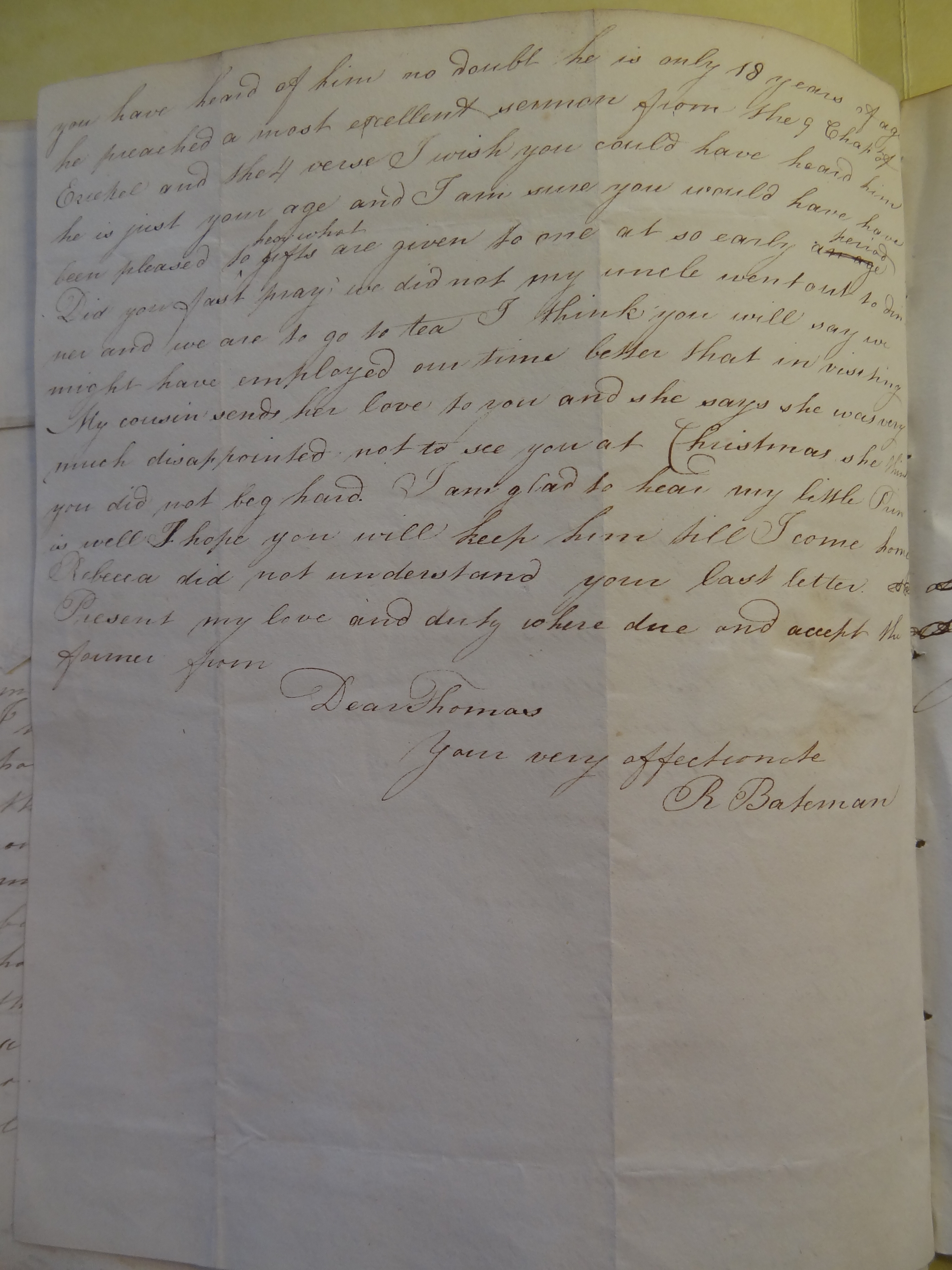 Image #2 of letter: Rebekah Hope to Thomas Bateman, 28 February 1810