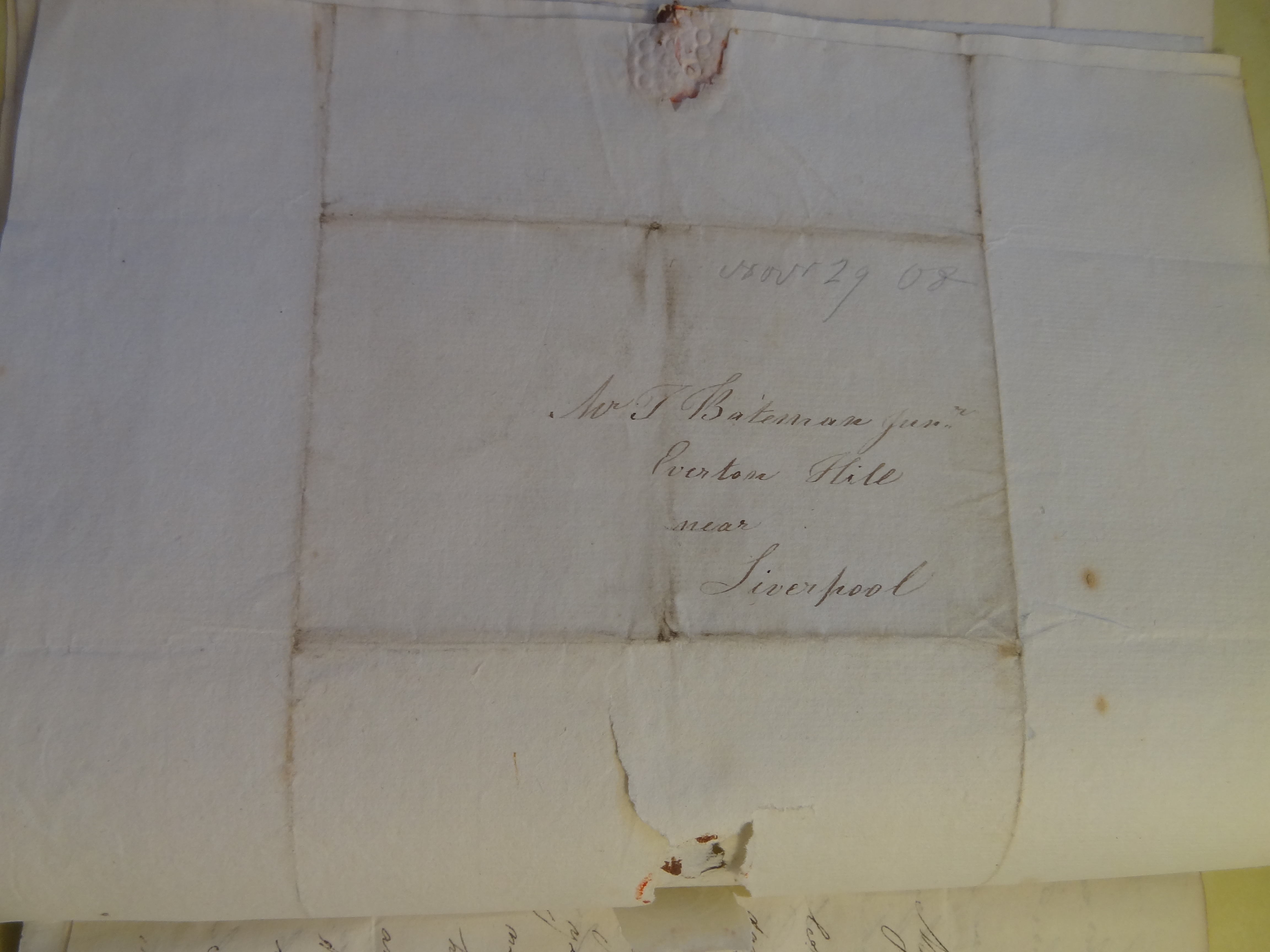 Image #2 of letter: Rebekah Hope to Thomas Bateman (junior), 29 November 1808