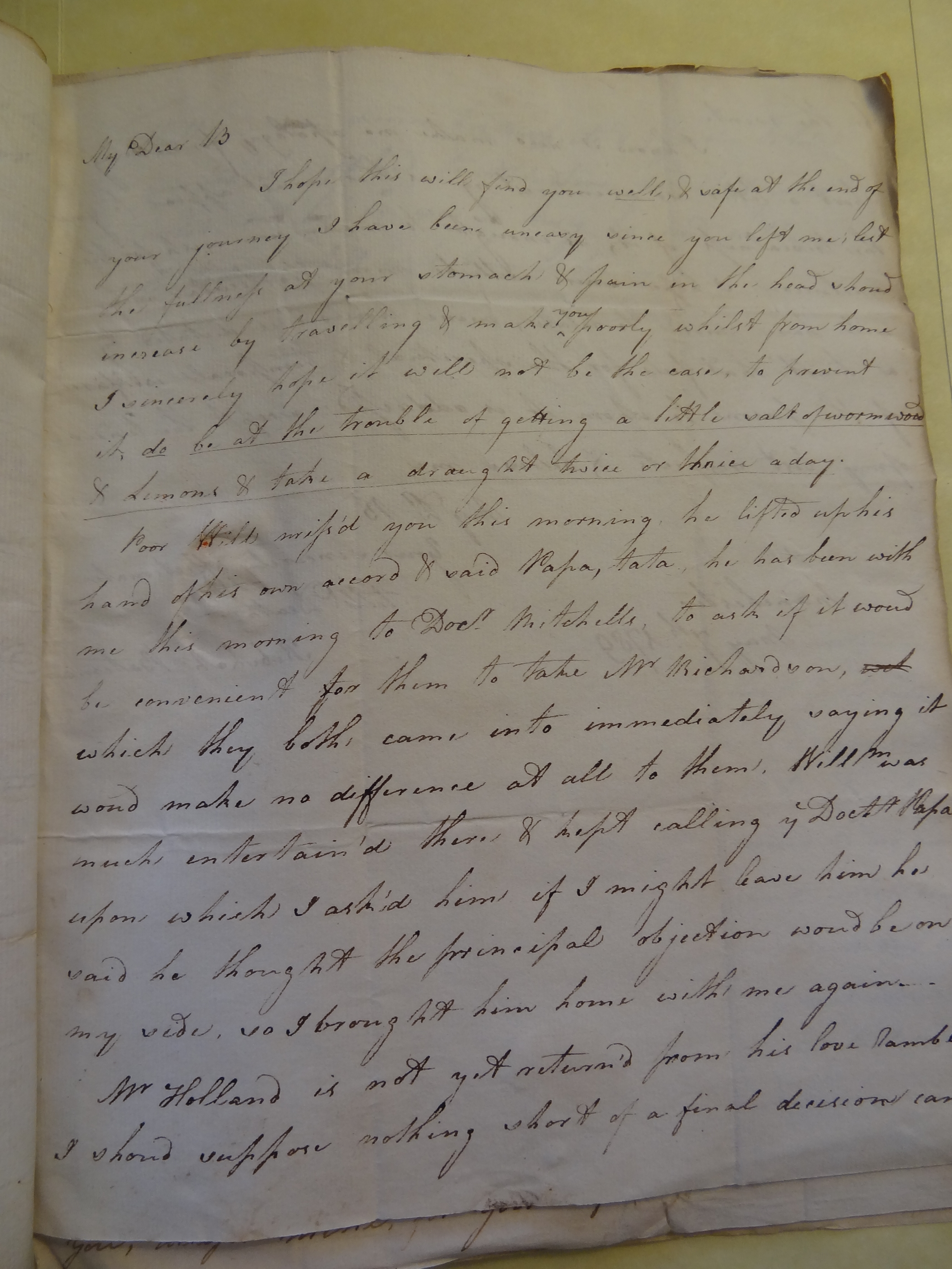 Image #1 of letter: Rebekah Bateman to Thomas Bateman, 7 May 1789