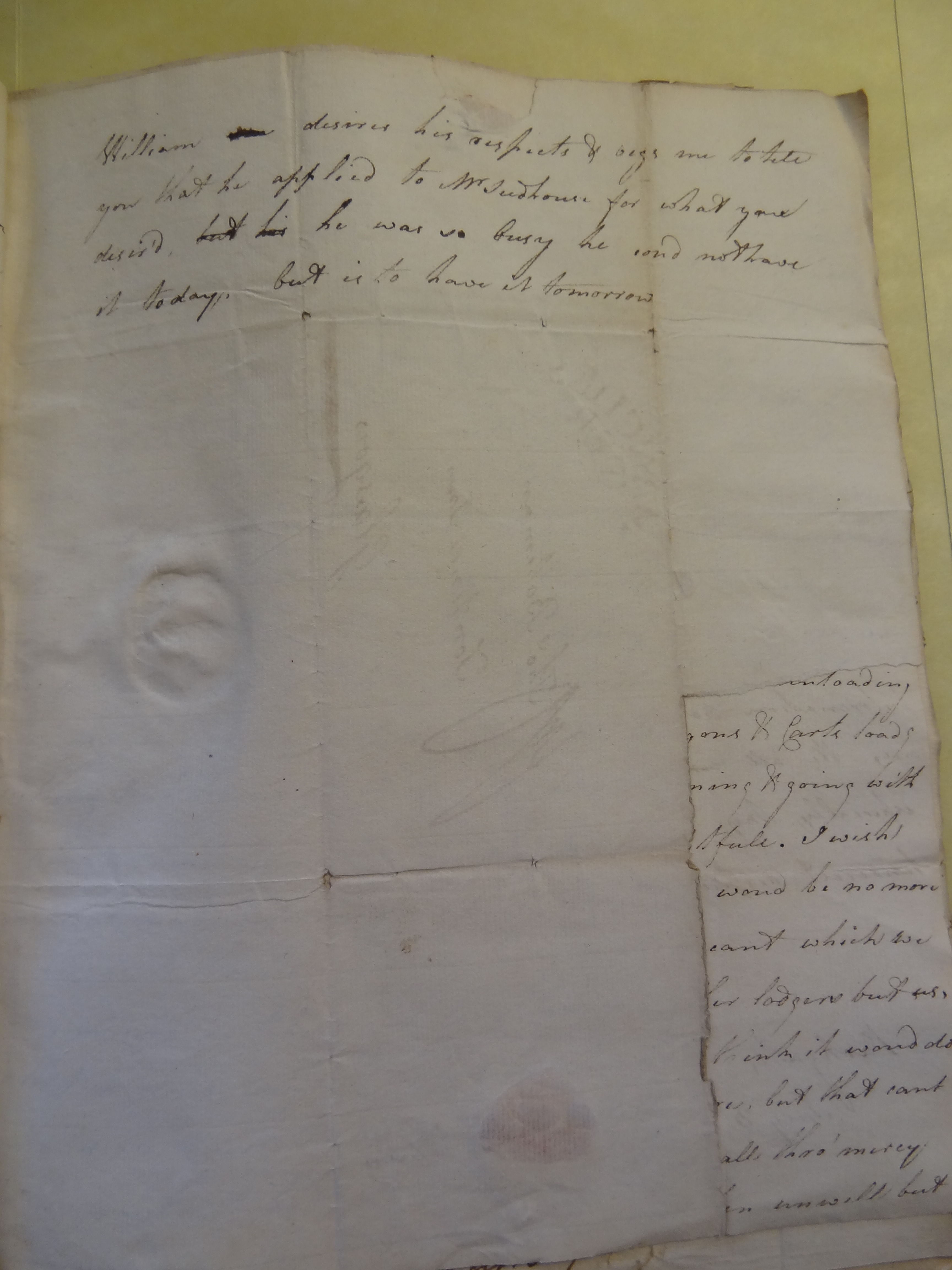 Image #3 of letter: Rebekah Bateman to Thomas Bateman, 7 May 1789